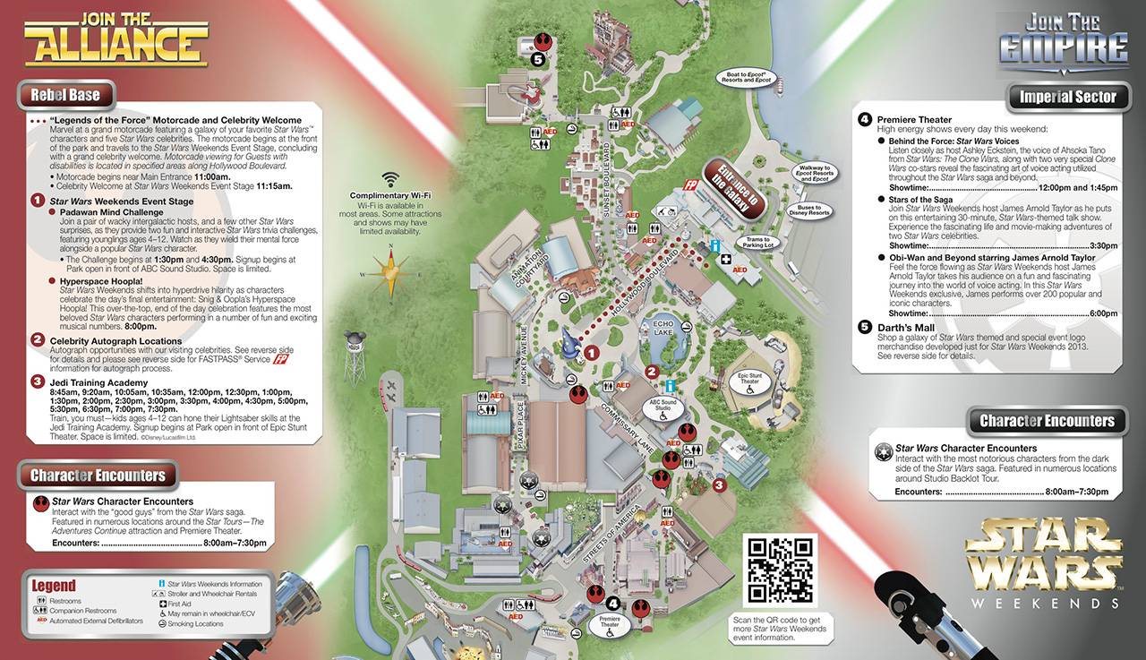 PHOTOS - Star Wars Weekends guide-map for weekend 4
