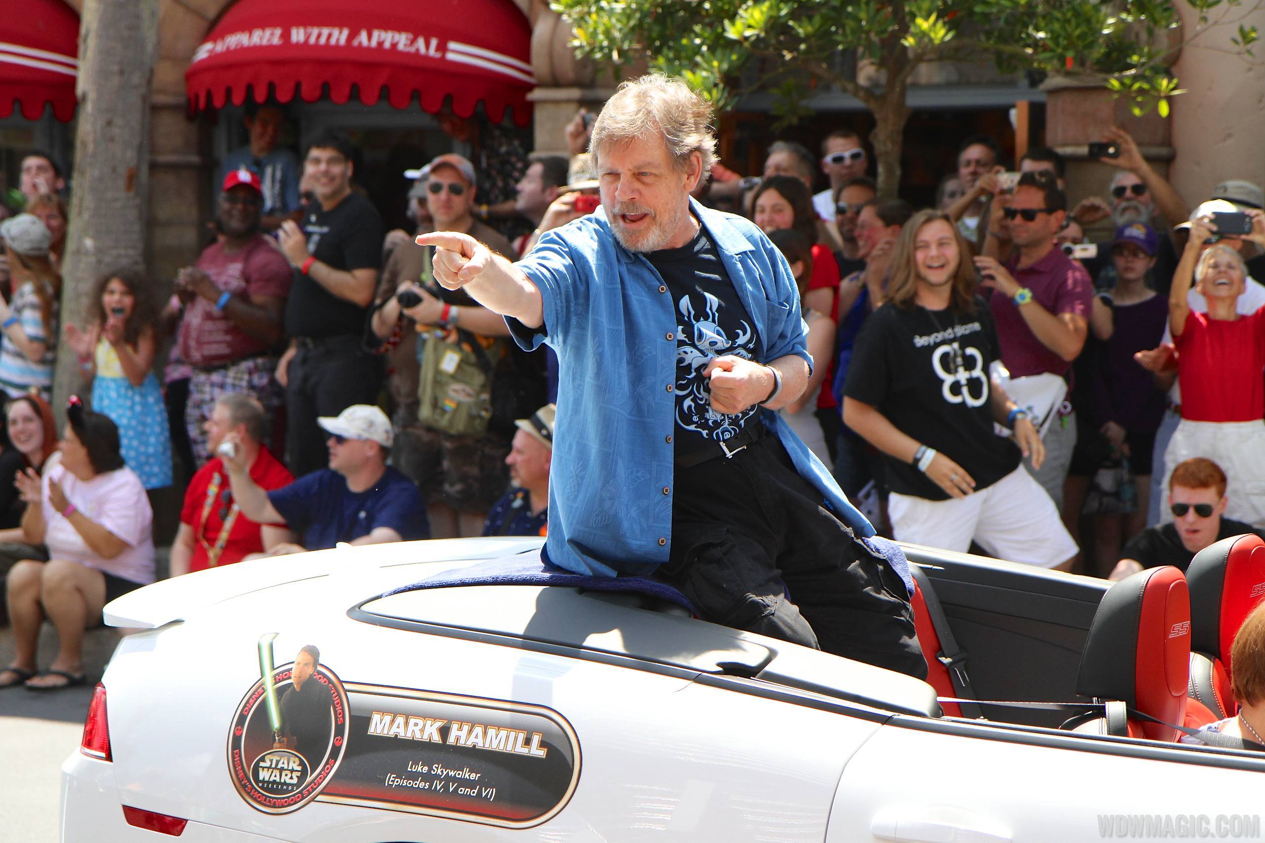 2014 Star Wars Weekends - Weekend 4 Legends of the Force motorcade celebrities - Mark Hamill