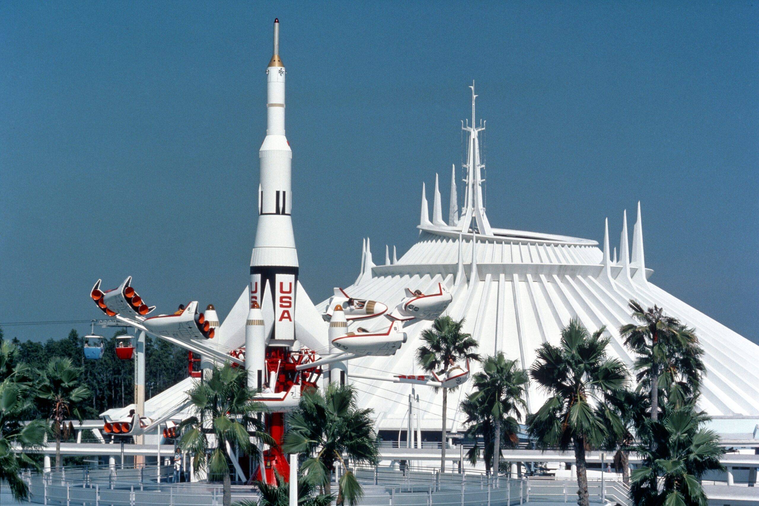 Tomorrowland at Magic Kingdom Park in 1976 at Walt Disney World Resort