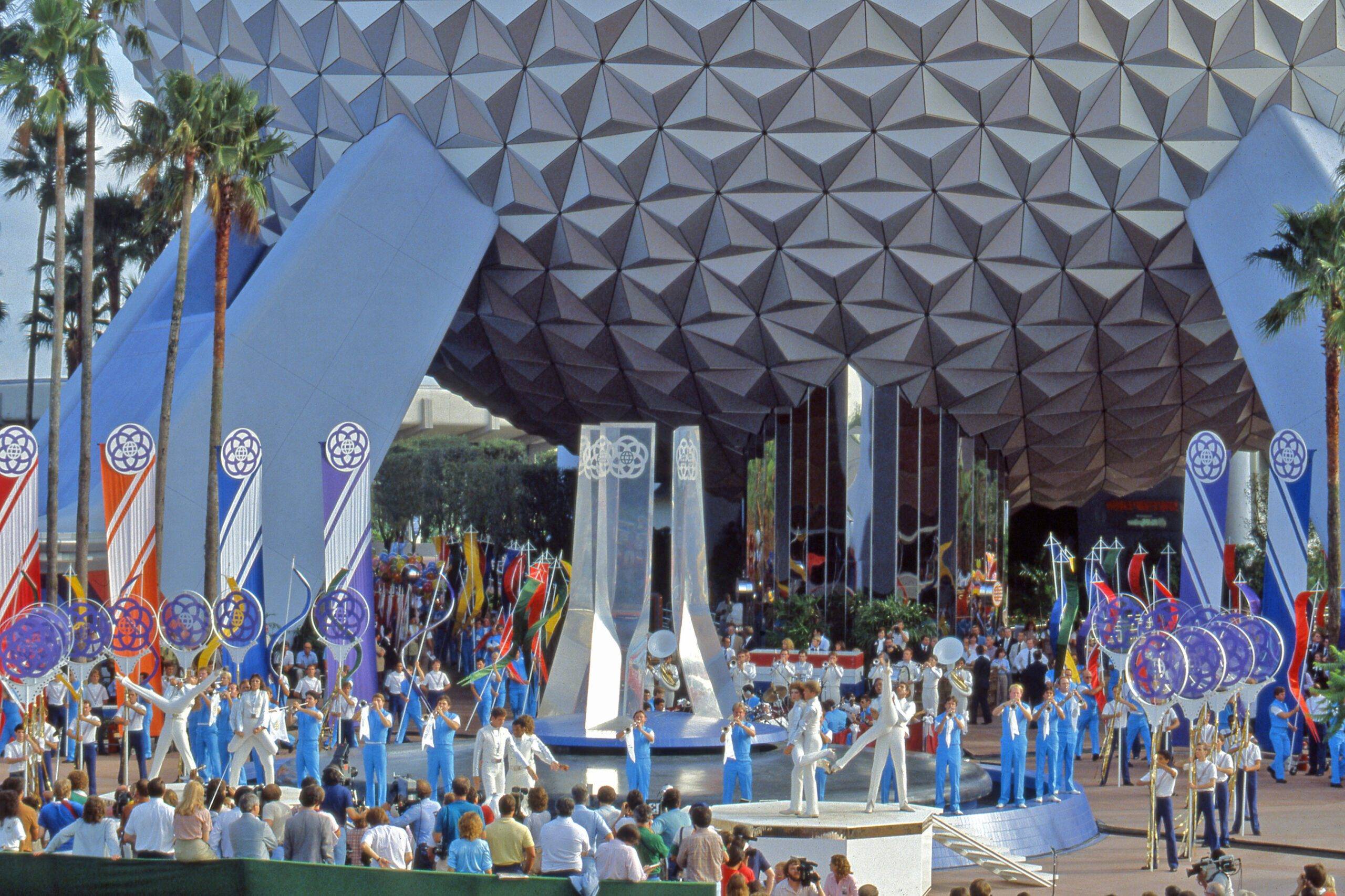 Grand opening ceremony at EPCOT in 1982 at Walt Disney World Resort