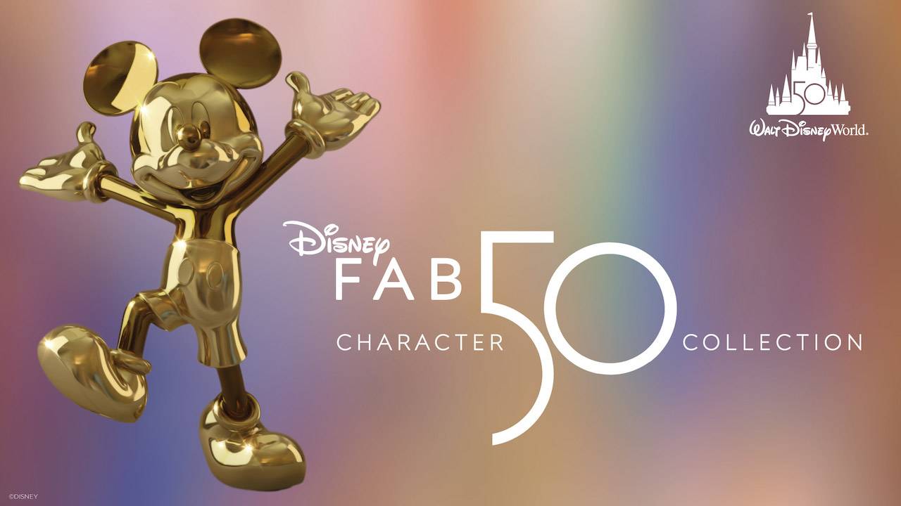 A look at the first of the 'Disney Fab 50' sculptures for 50th Anniversary of Walt Disney World Resort