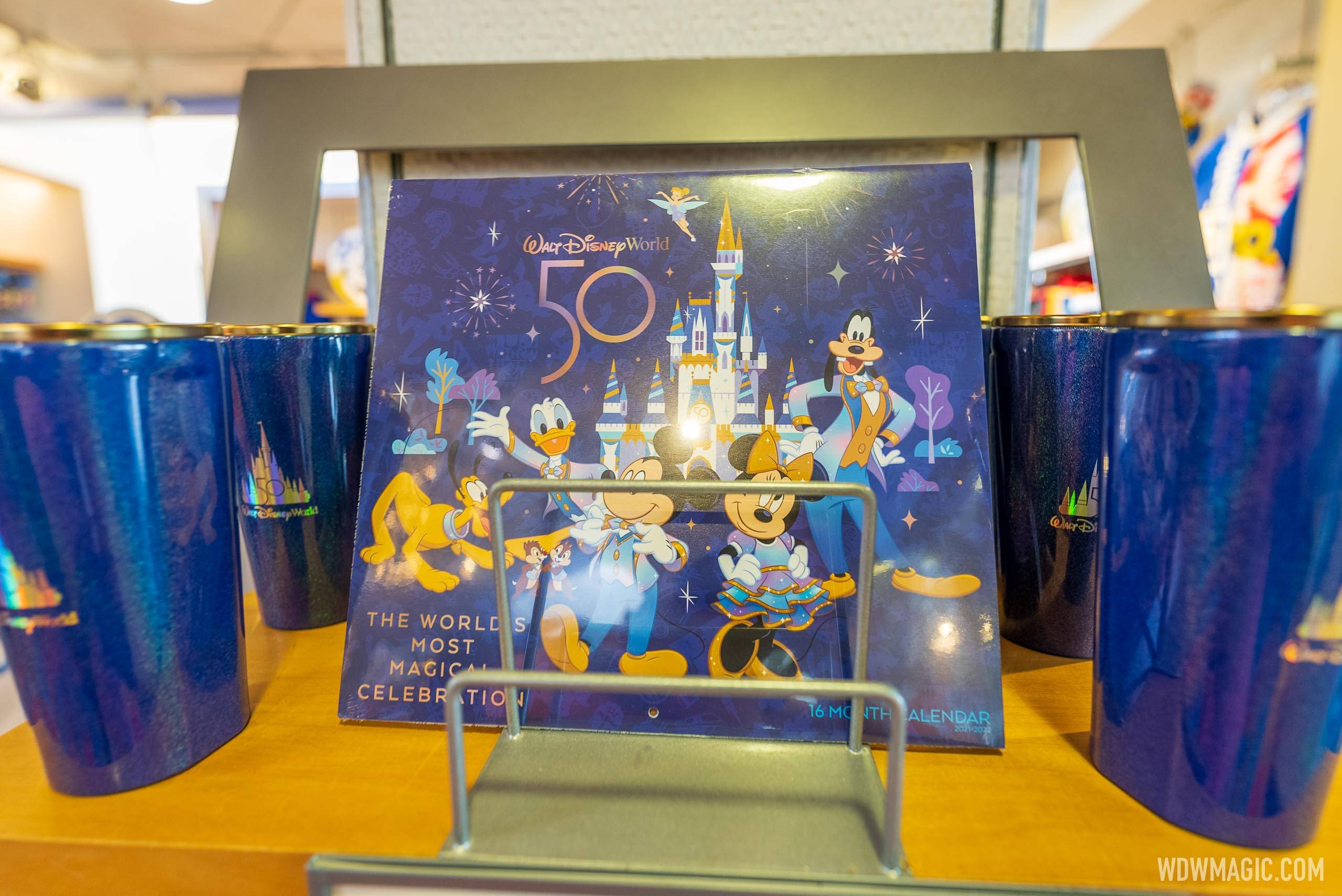 Walt Disney World 50th Anniversary merchandise at the Main Street Emporium August 12 2021