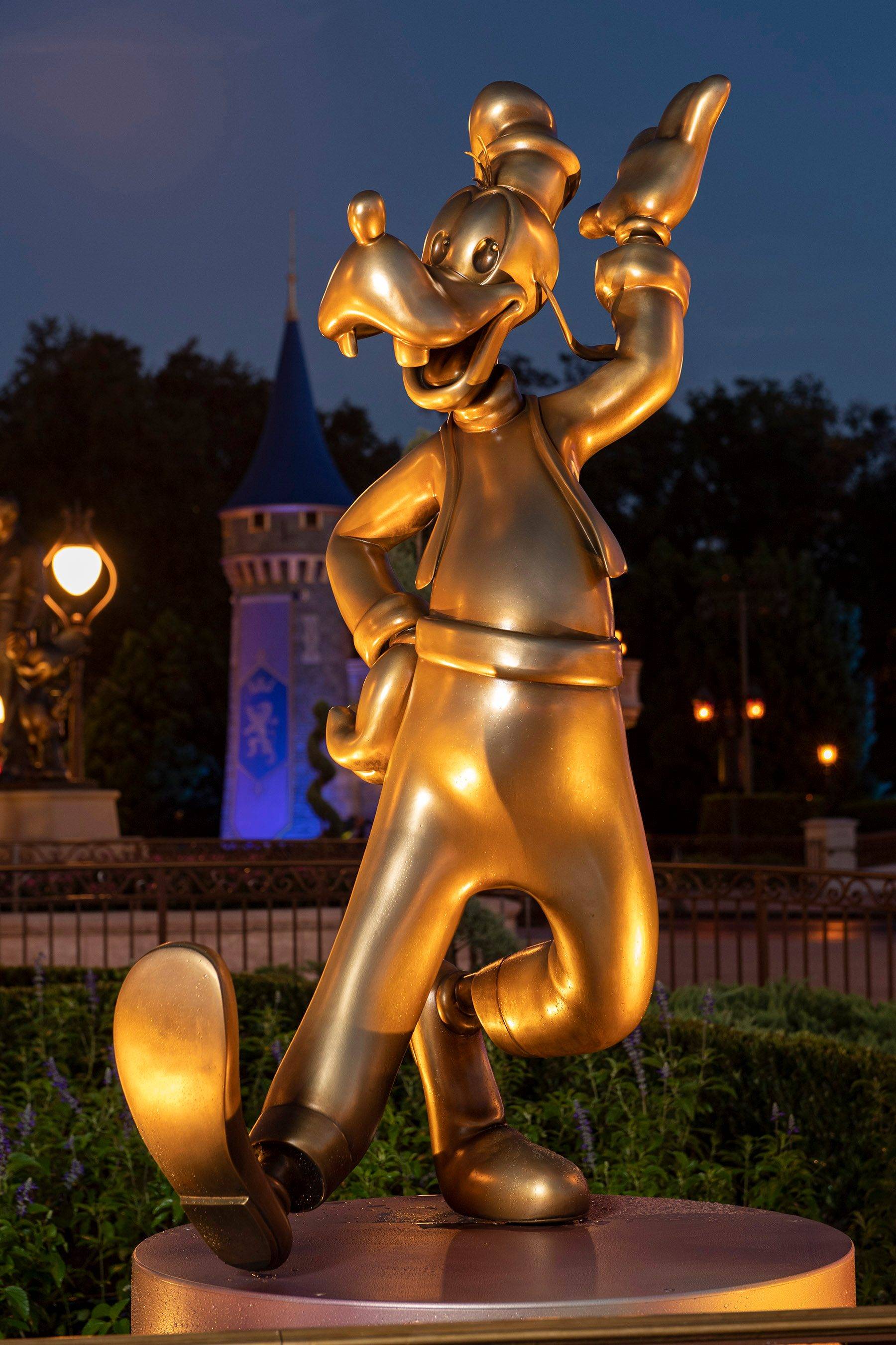 First Disney Fab 50 statues at Magic Kingdom