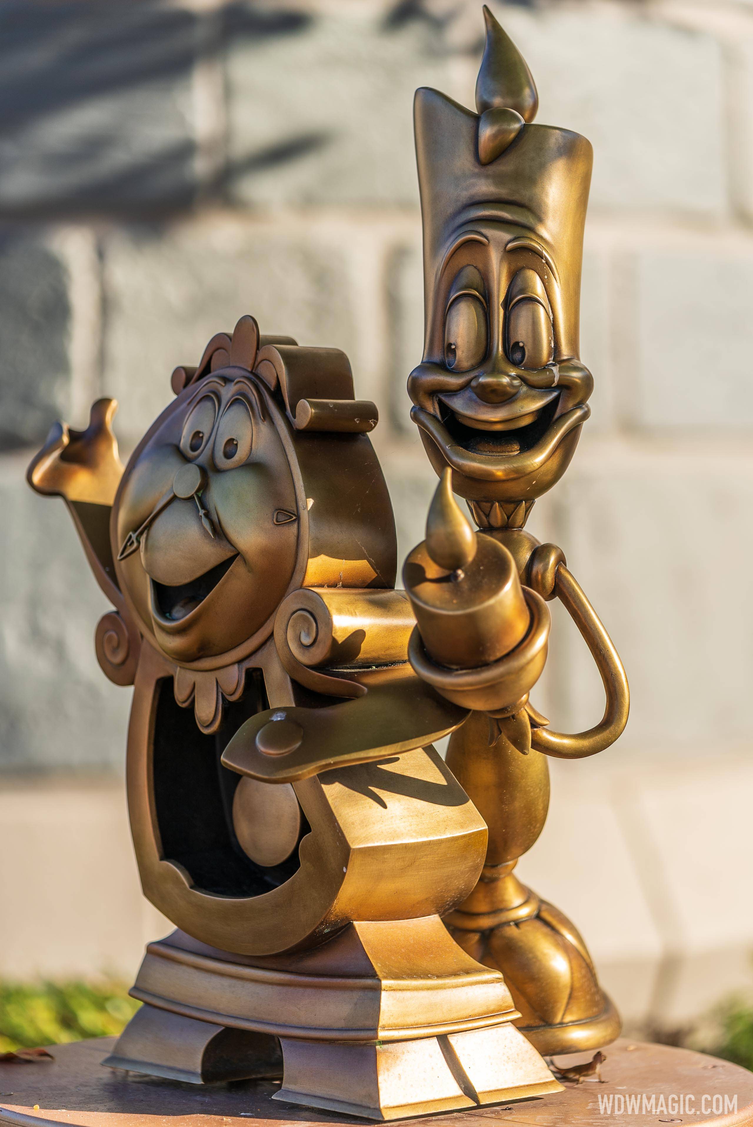 Lumiere and Cogsworth - Fab 50 Character Statue