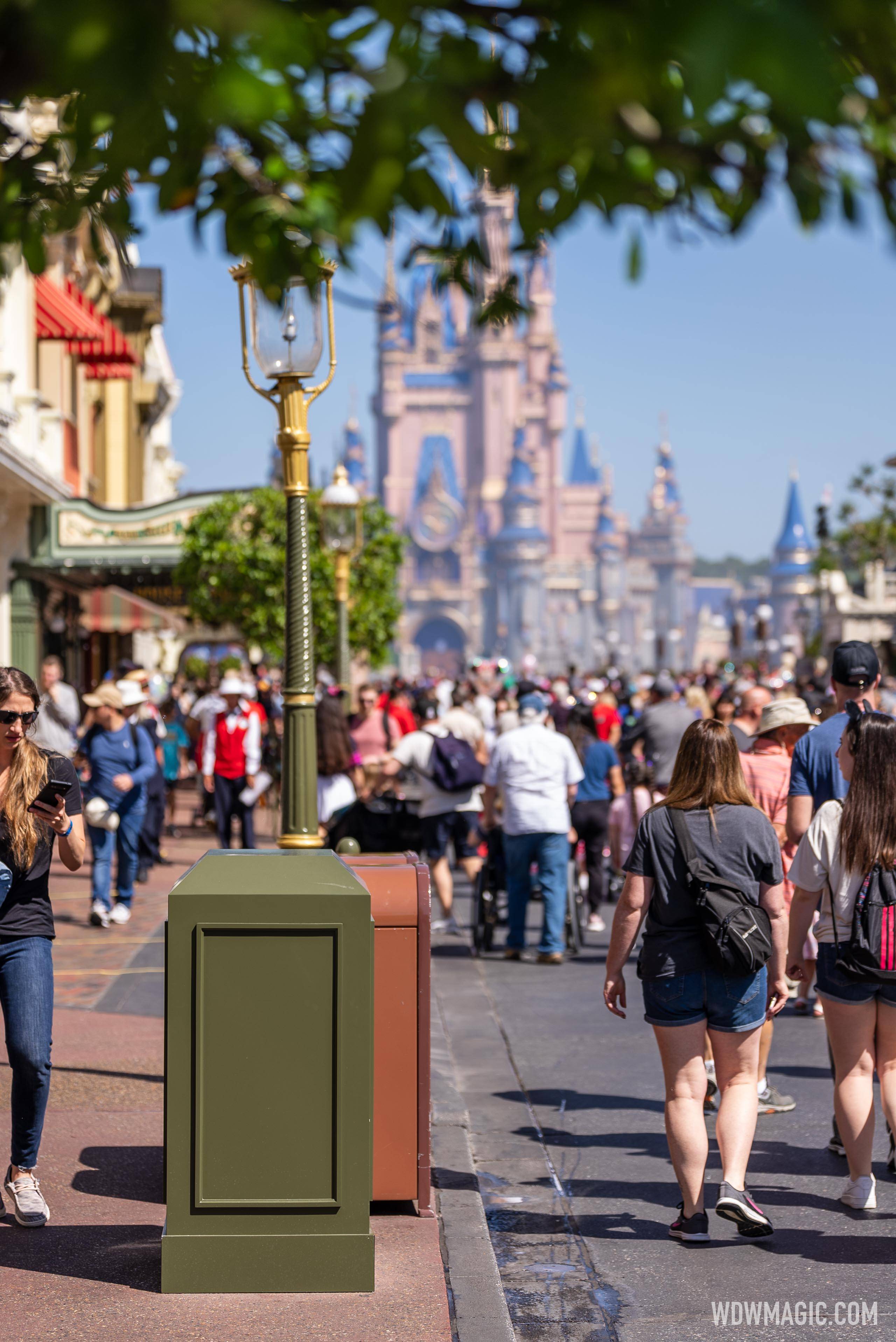 50th edition golden clock removed from Main Street U.S.A. at Magic Kingdom