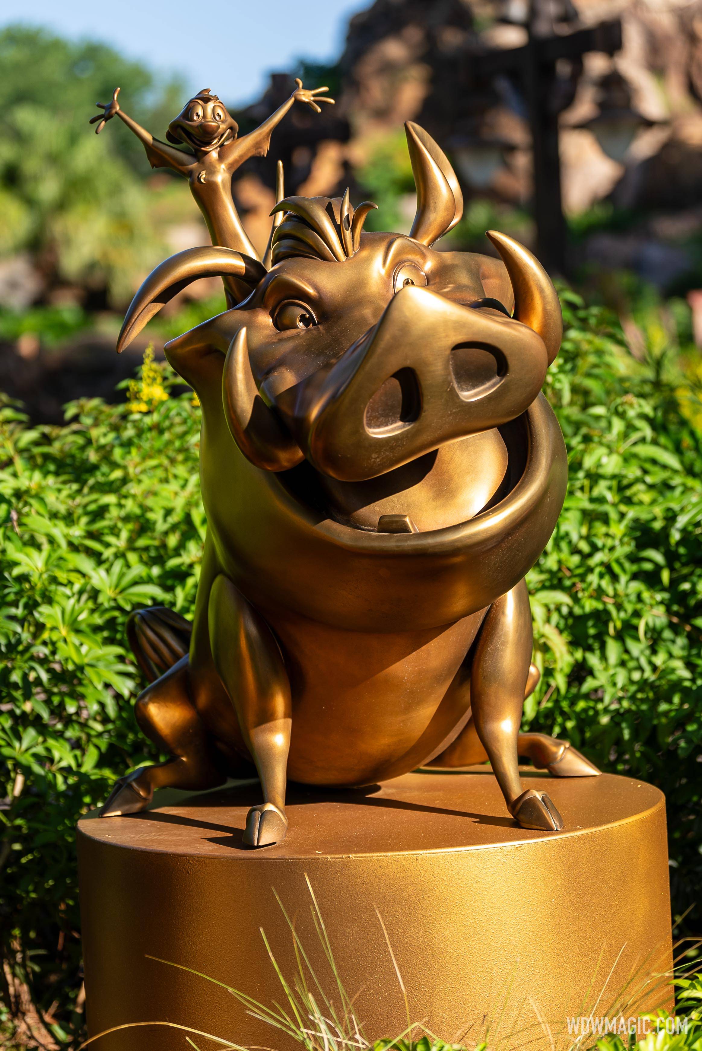 Refreshed Fab 50 character statues at Disney's Animal Kingdom