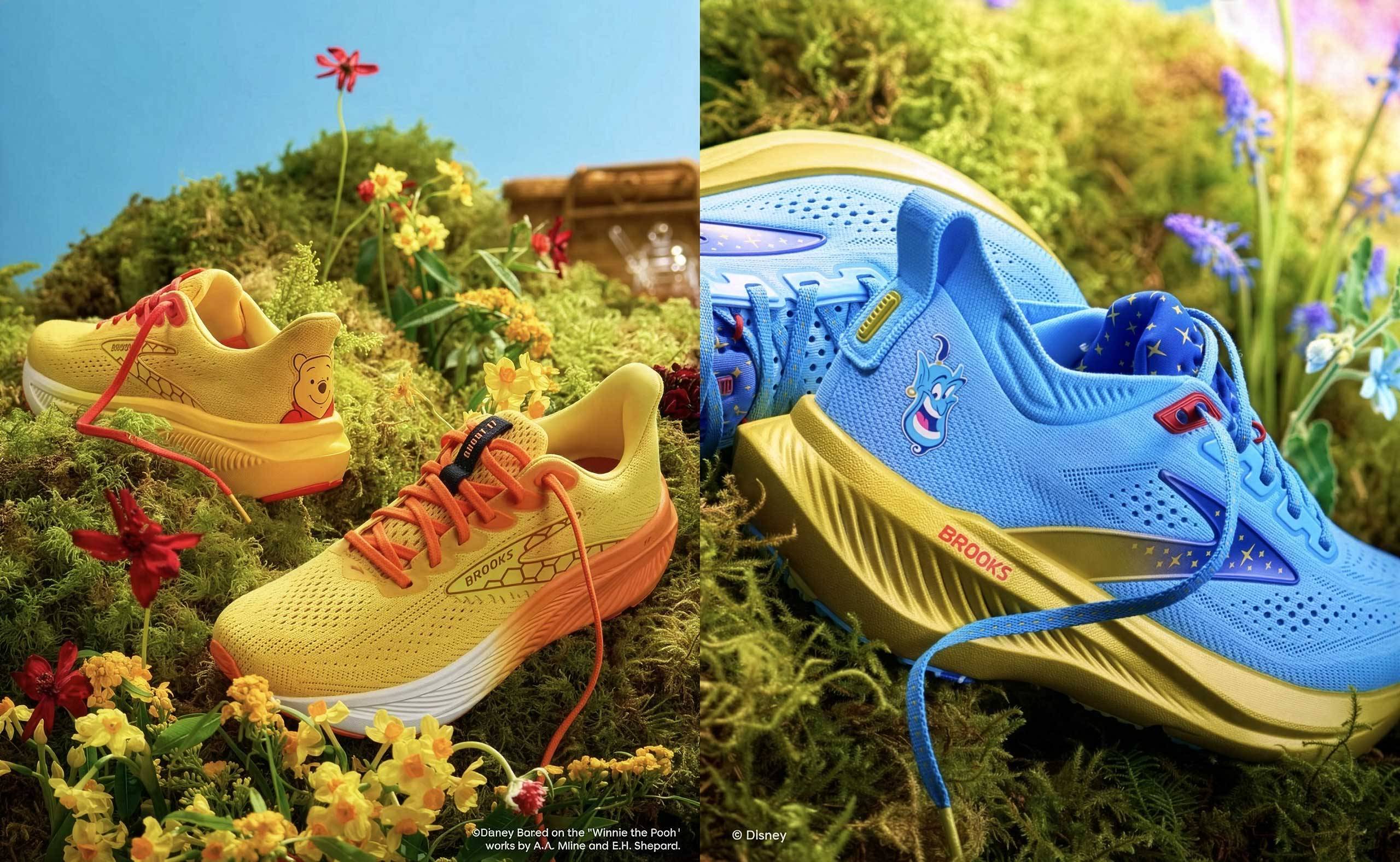 Brooks  Blue and Yellow RunDisney Inspired Sneakers 2026 RunDisney Brooks Running Shoes Disneyland Marathon  main image 4