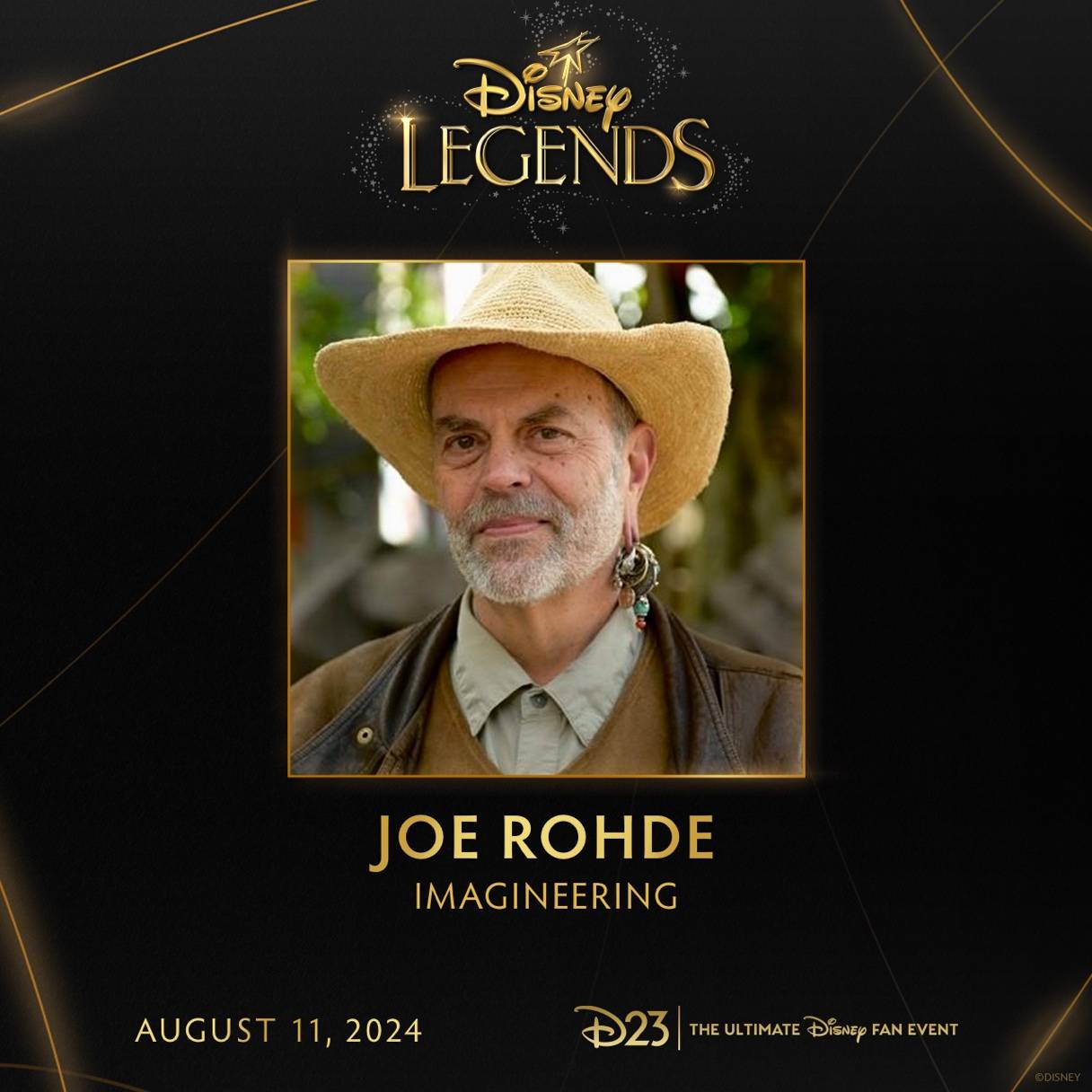 Joe Rohde comments on joining the 2024 class of Disney Legends