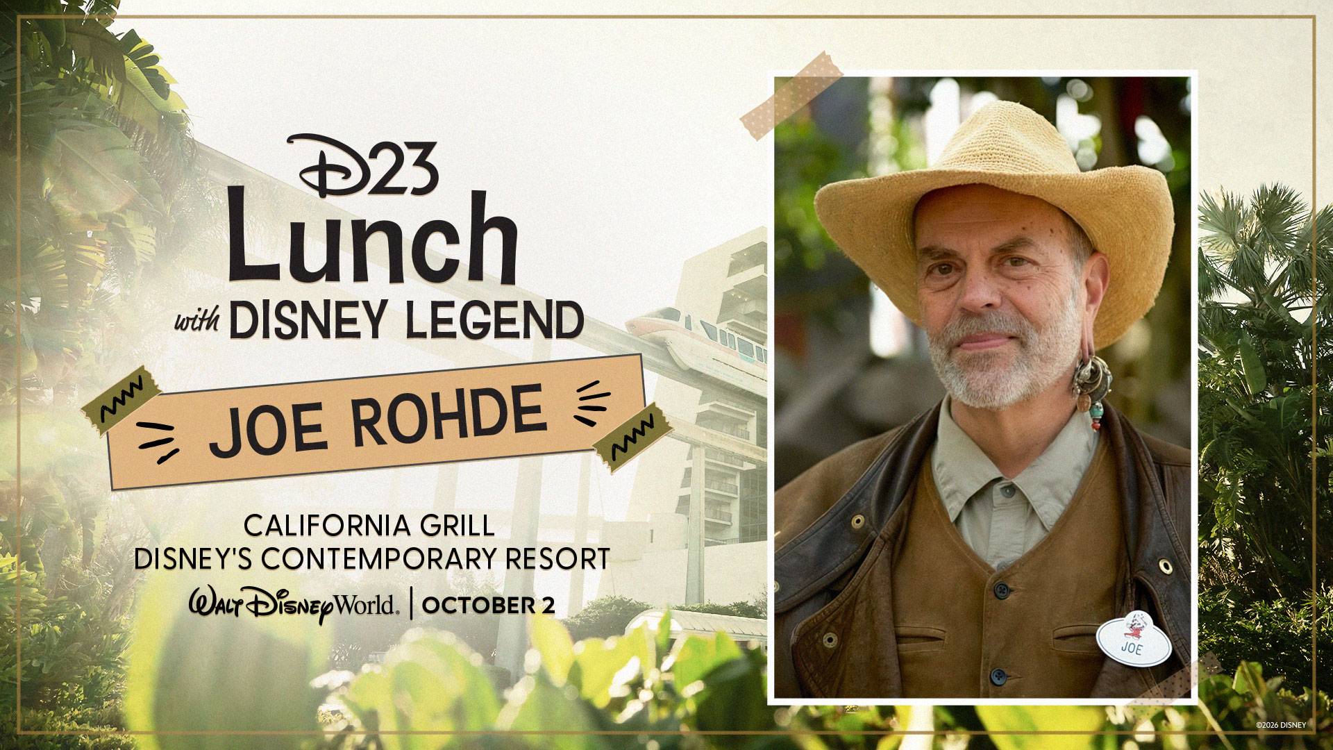 D23 Lunch with Joe Rohde at California Grill