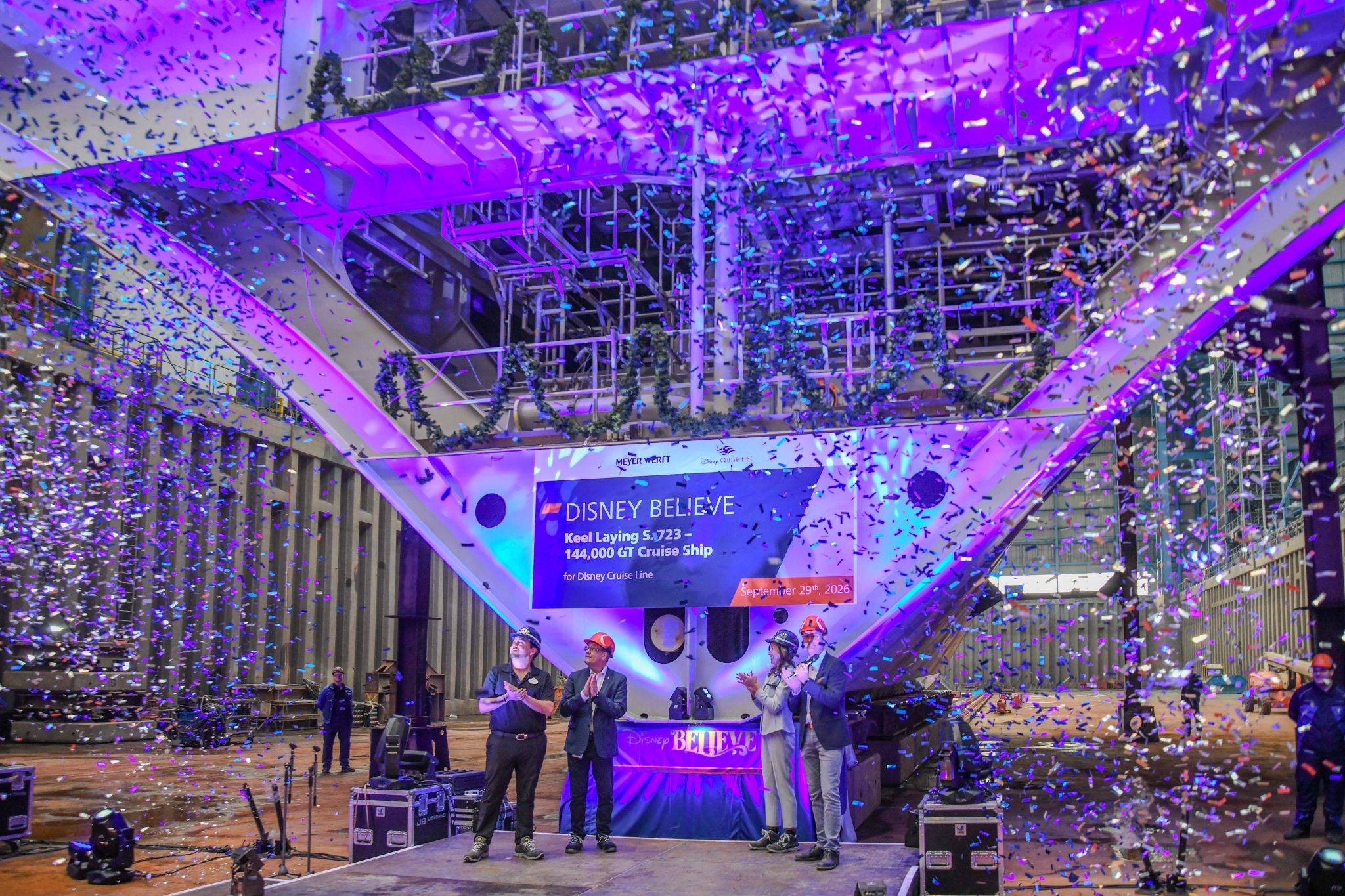 Disney Believe Keel Laying Ceremony