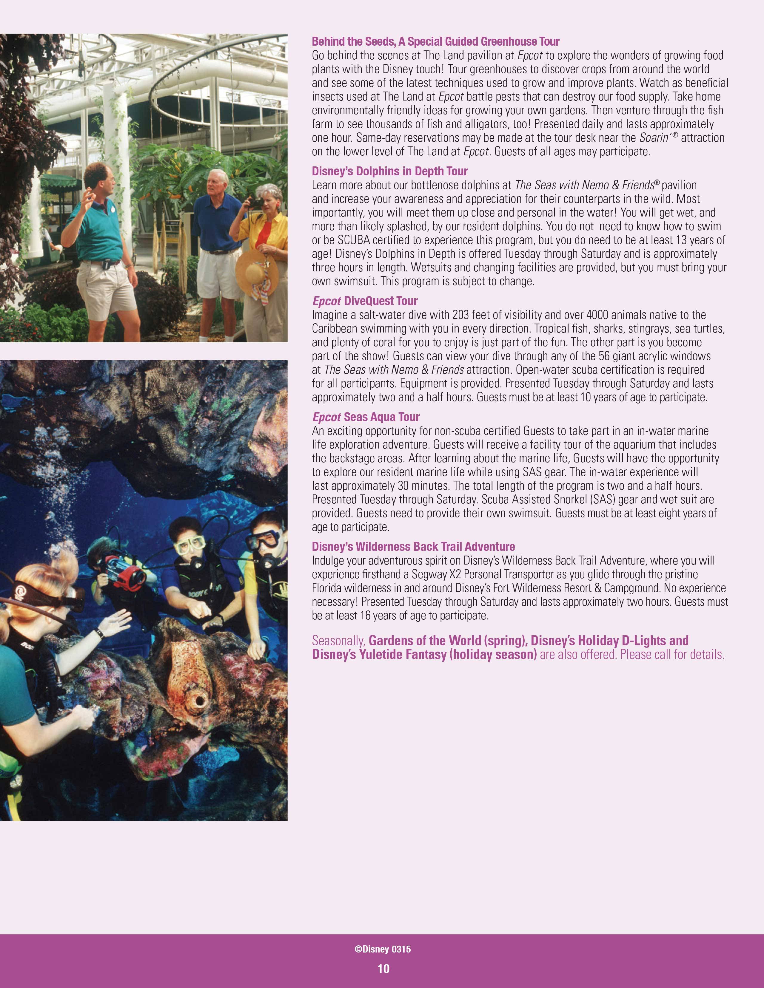 2015 Disney Platinum Plan brochure - Page 2
