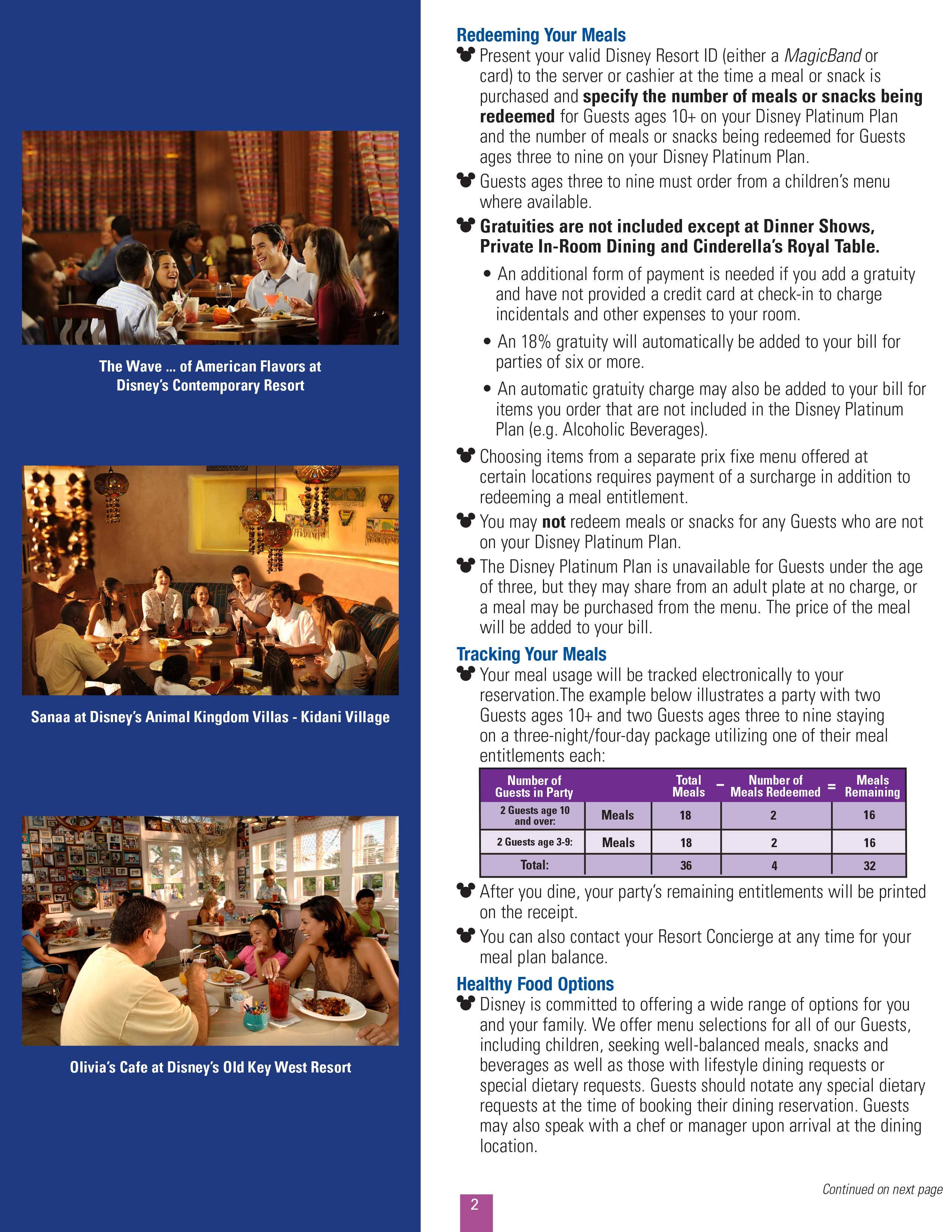 2015 Disney Platinum Plan brochure - Page 3