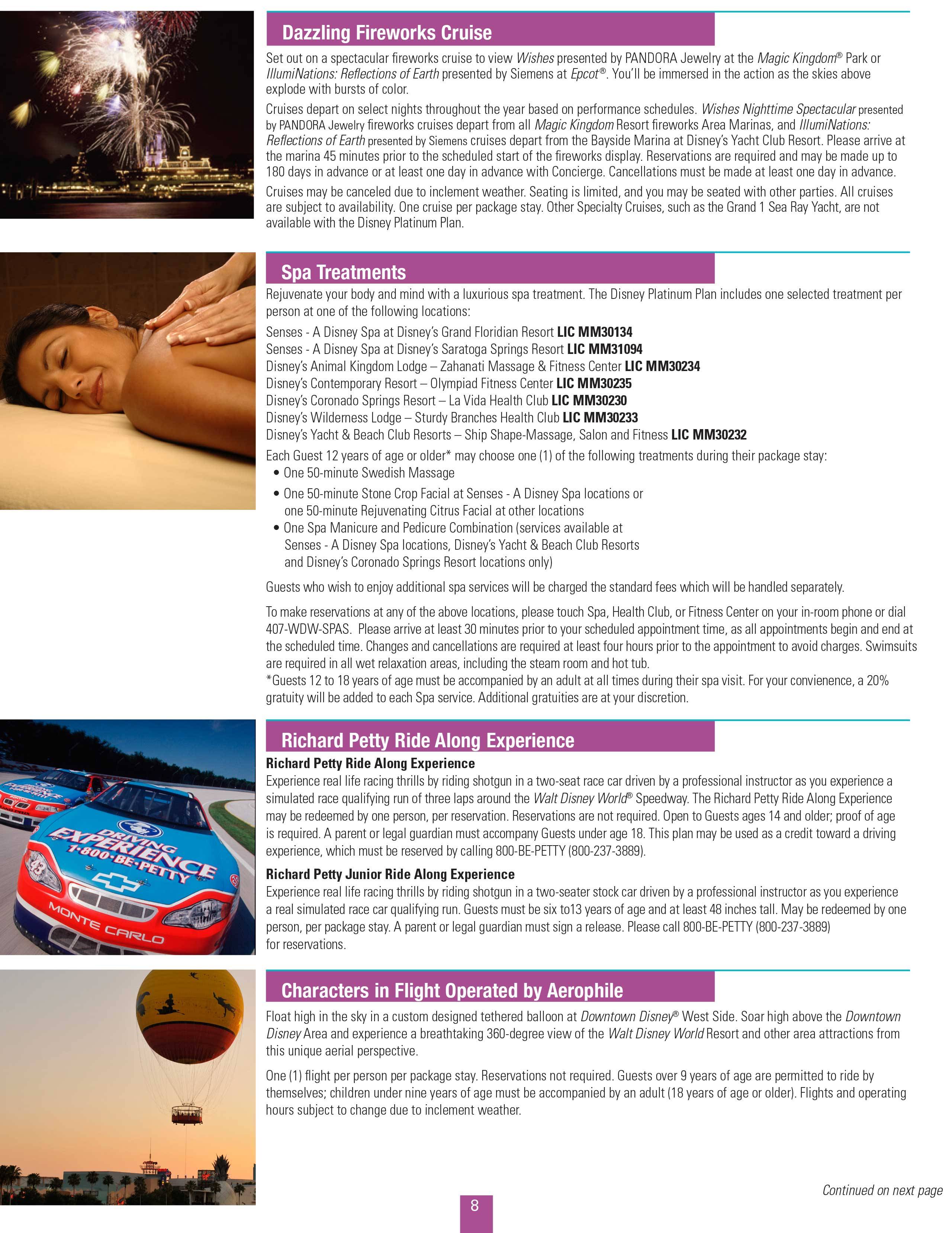 2015 Disney Platinum Plan brochure - Page 9