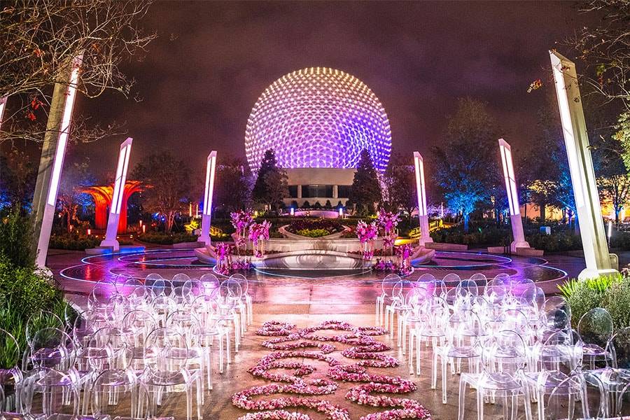 Disney's Fairy Tale Weddings unveils new EPCOT Spaceship Earth wedding venue