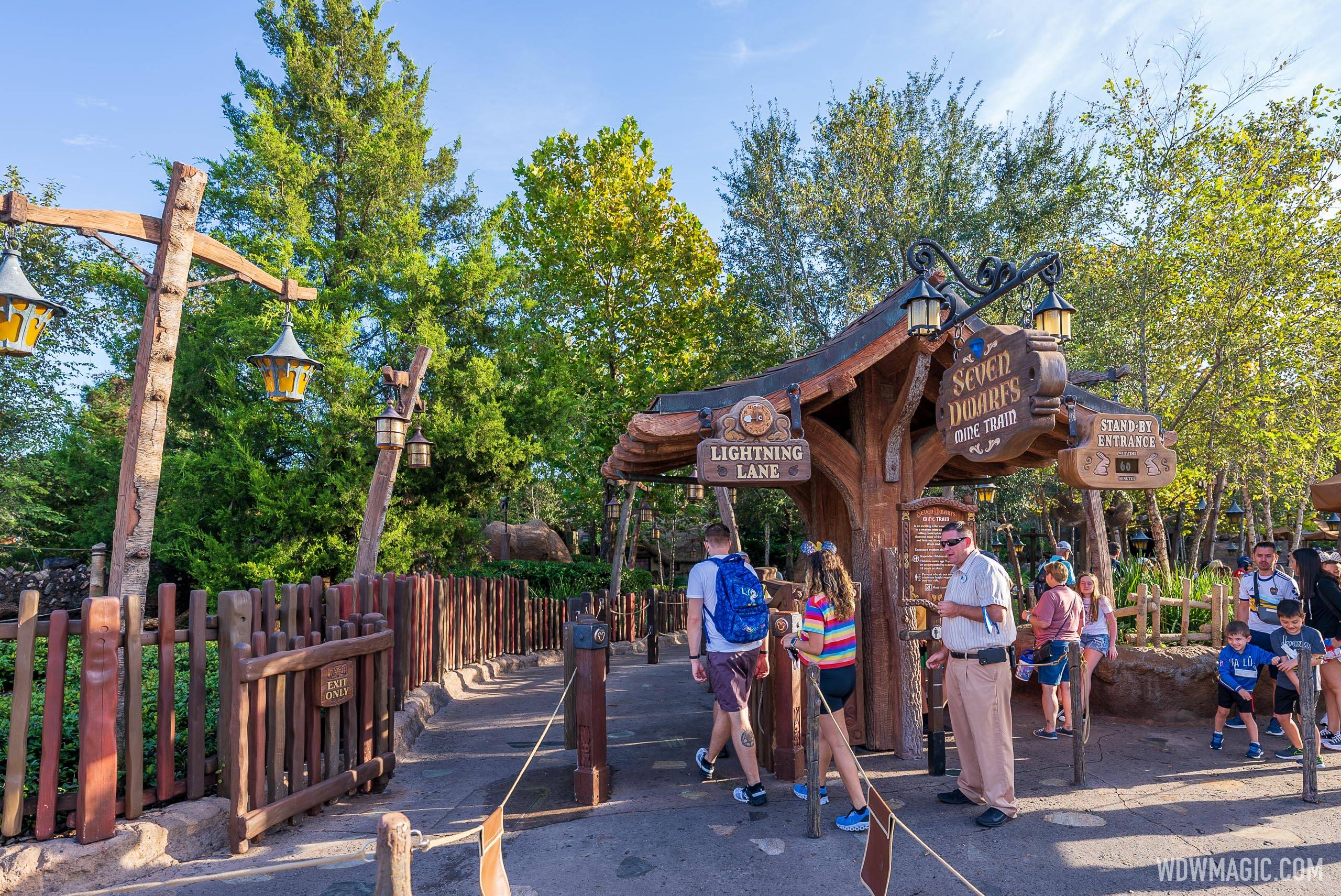 Seven Dwarfs Mine Train has increased by $2 on Friday