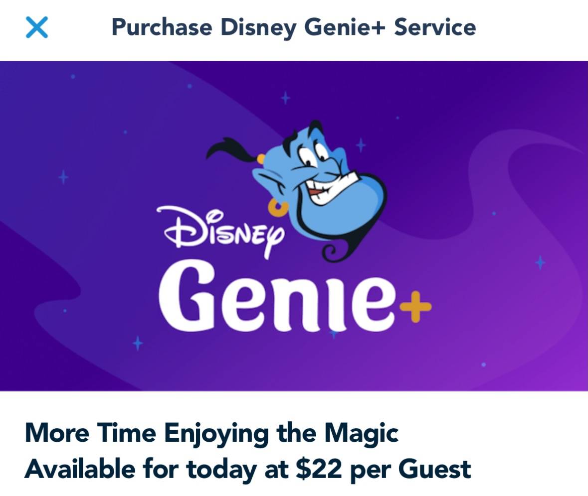 Walt Disney World's Genie+ priced at $22