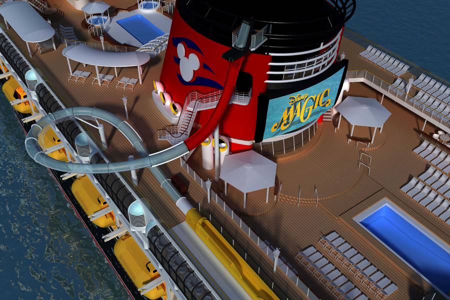Another angle of the AquaDunk on the Disney Magic