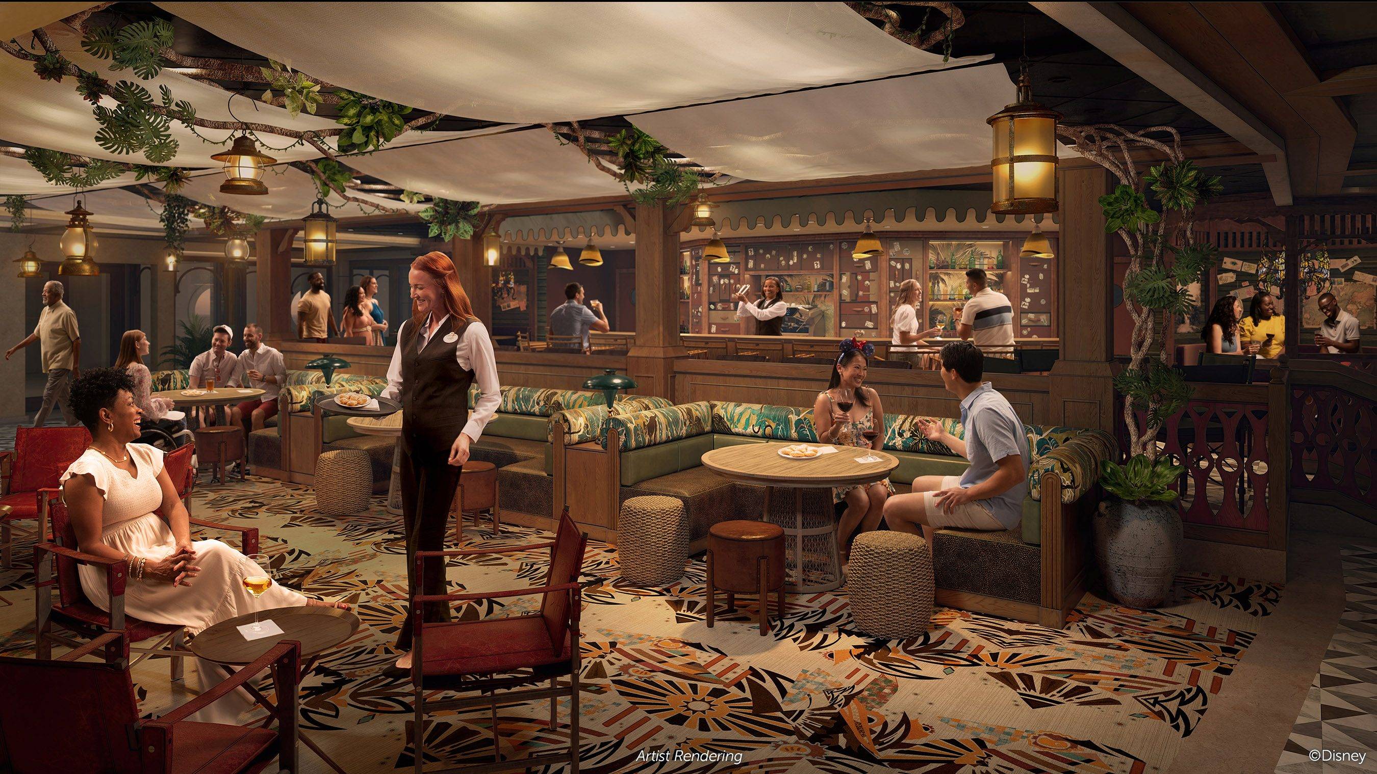 Skipper Society will be filled with sly tributes to the trusty, dry-witted Jungle Cruise skippers who lead world-famous tours across treacherous waterways for an elevated, yet playful atmosphere where guests will indulge in themed cocktails and light snacks.