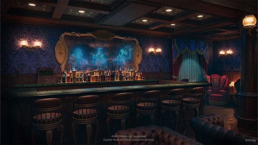 A look inside the Haunted Mansion Parlor
