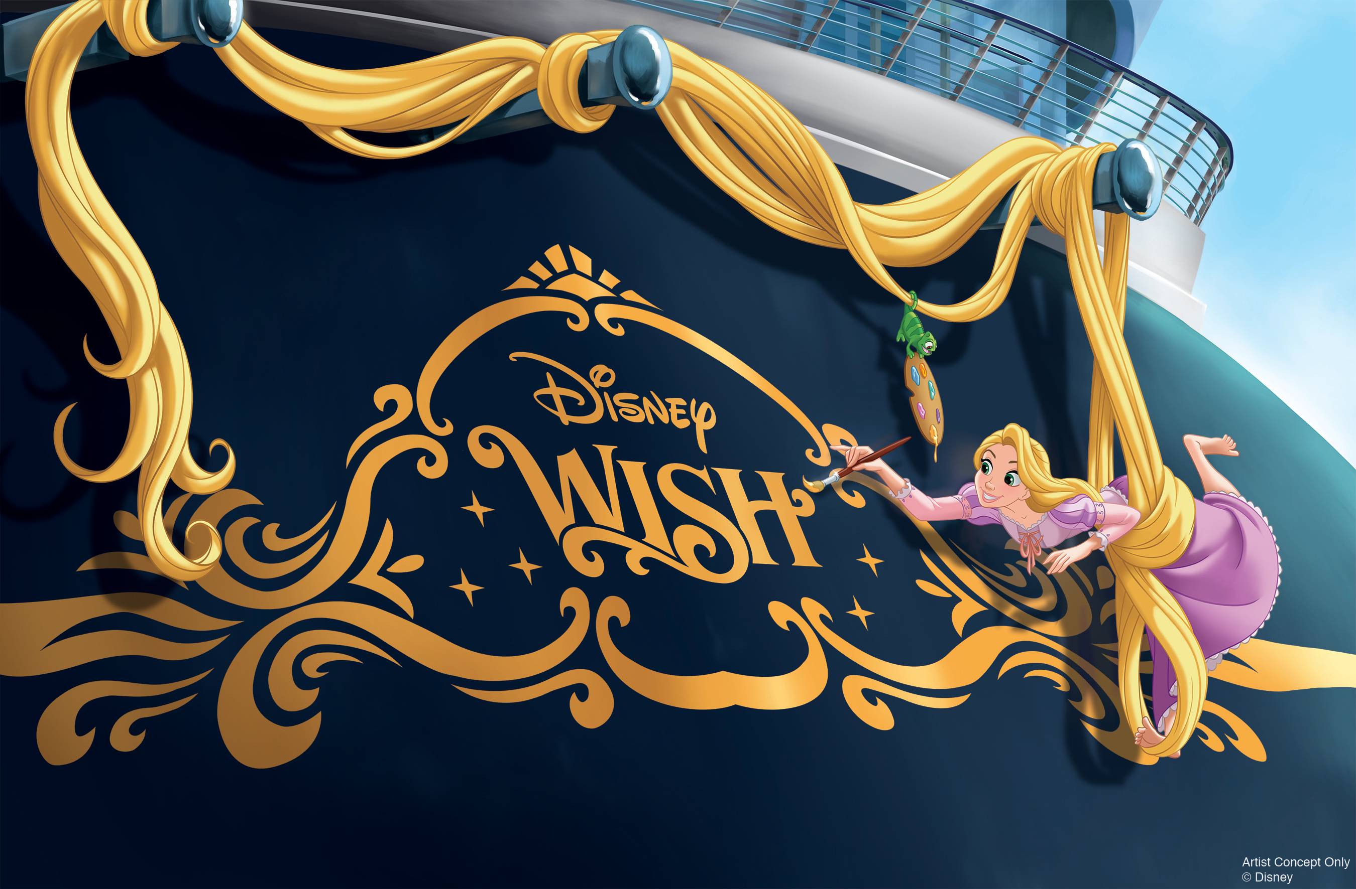 SPECIAL EVENT - First look at the Disney Wish as Disney Cruise Line unveils  its newest ship