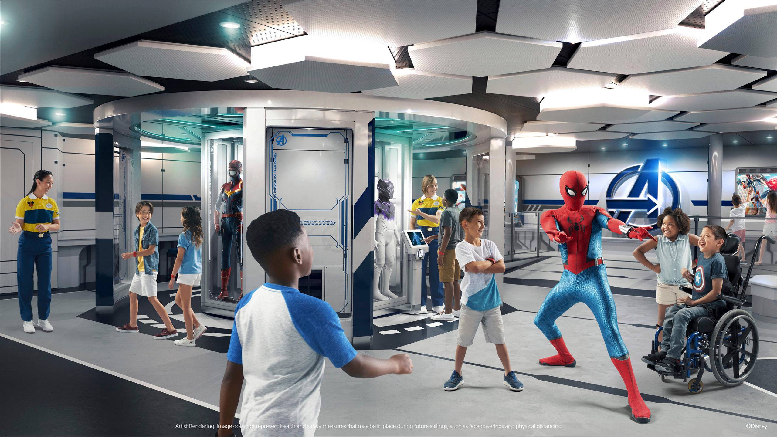 Disney Wish – Disney’s Oceaneer Club – Marvel Super Hero Academy