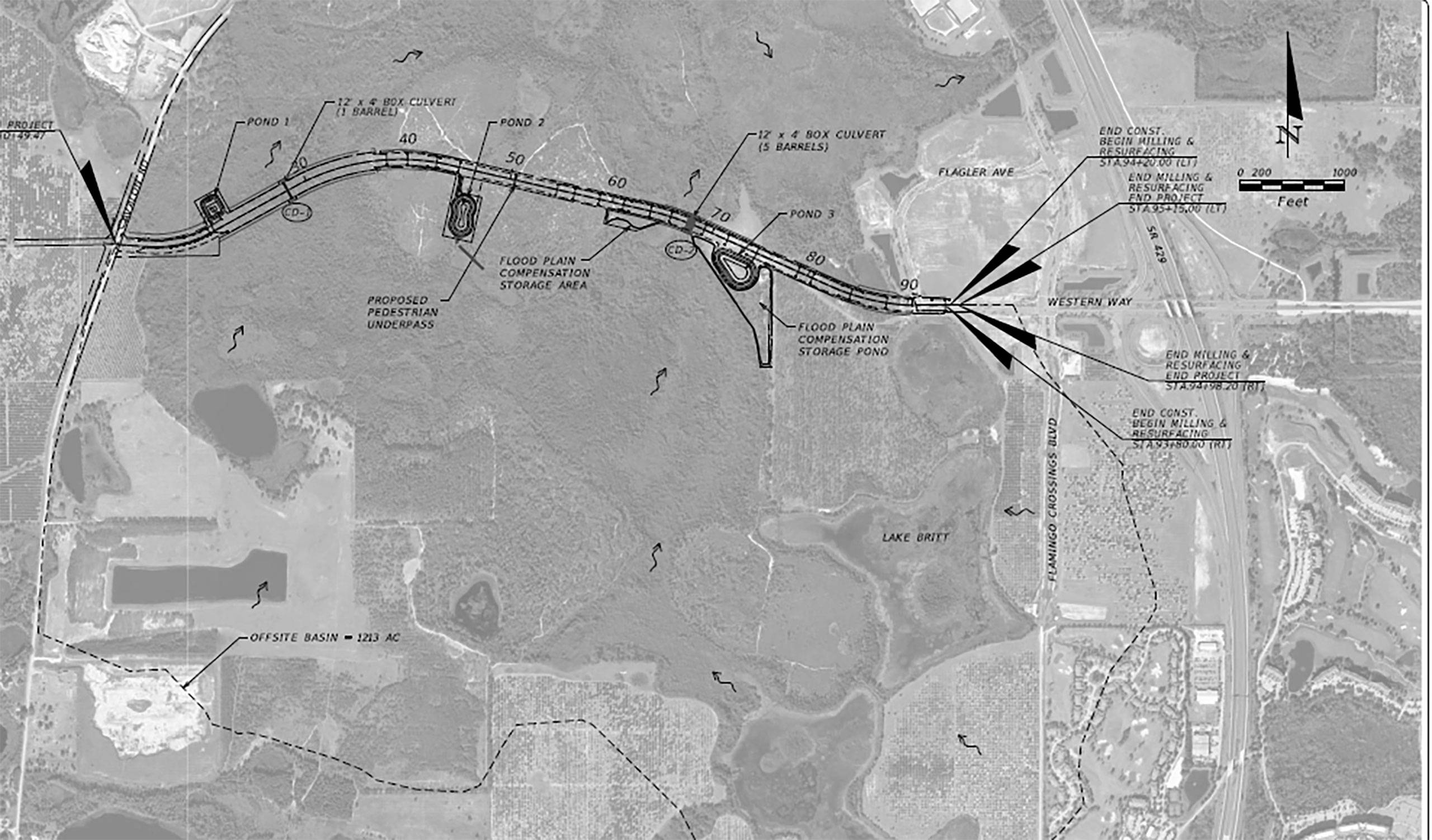 Western Way to be extended through Flamingo Crossings to Route 545