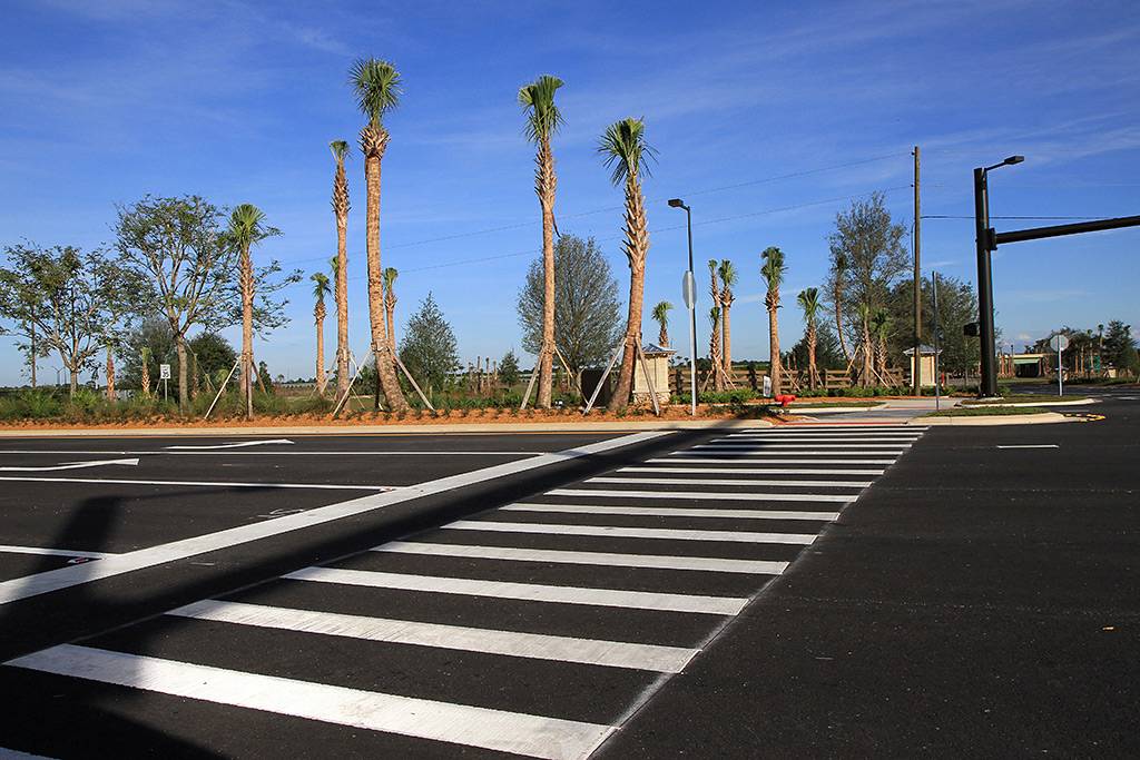 Flamingo Crossings landscaping complete and roads open to the public