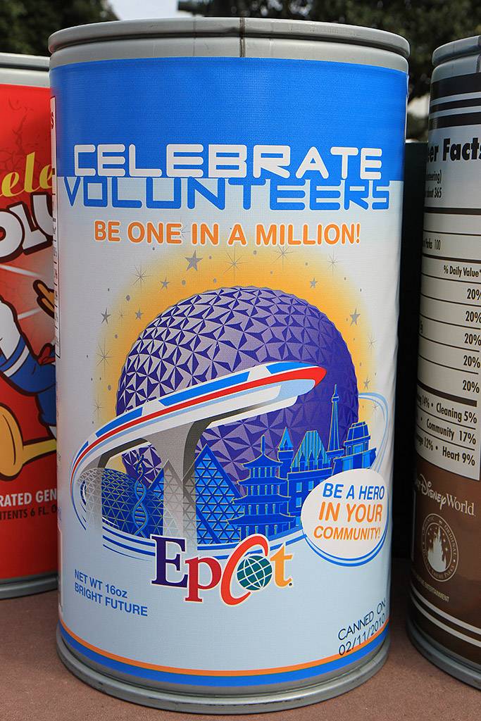 Celebrate Voluntears - A can of Epcot