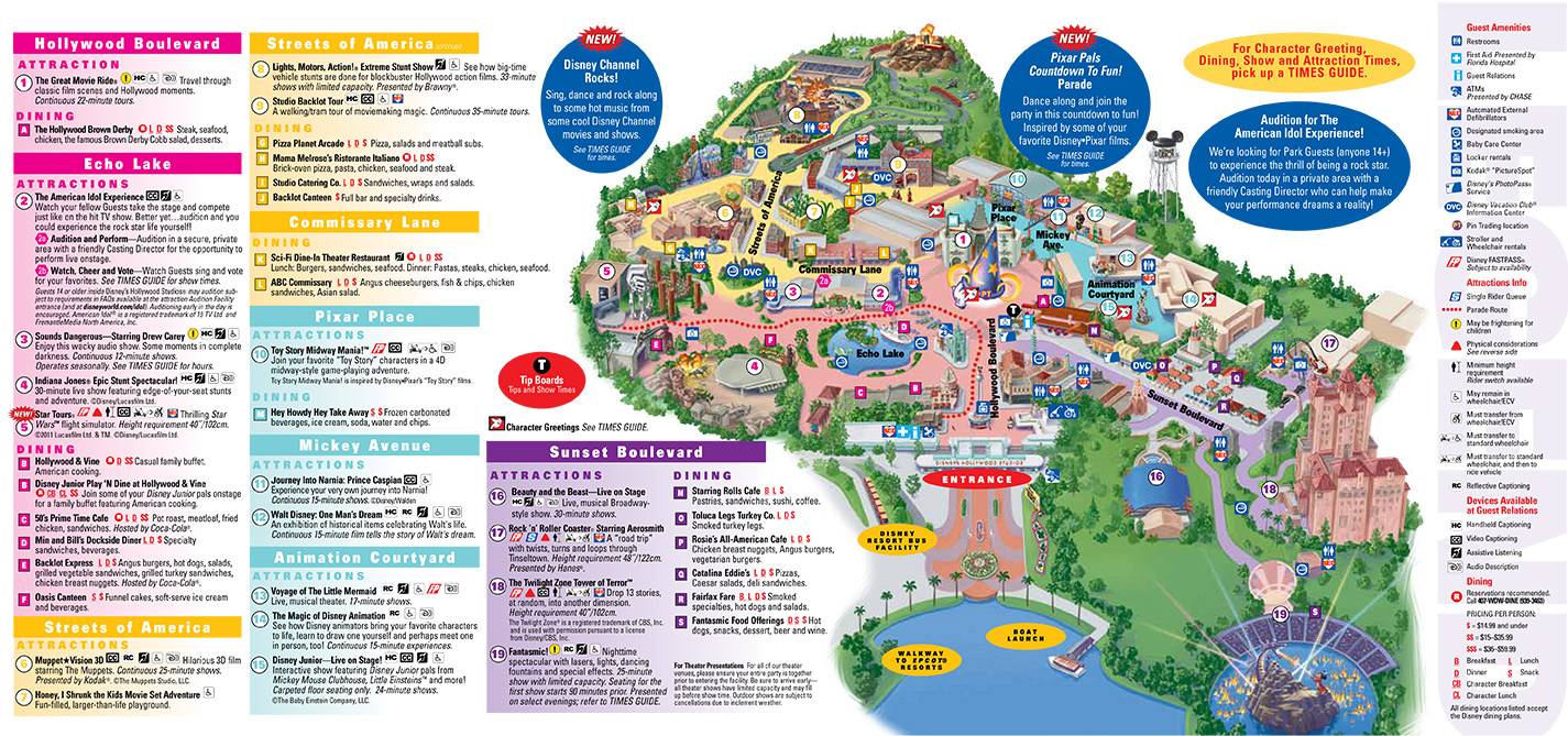 Universal Studios Islands of Adventure - 2011 Park Map