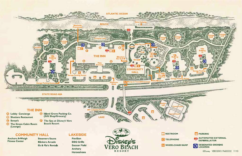 Disney's Vero Beach Resort Map