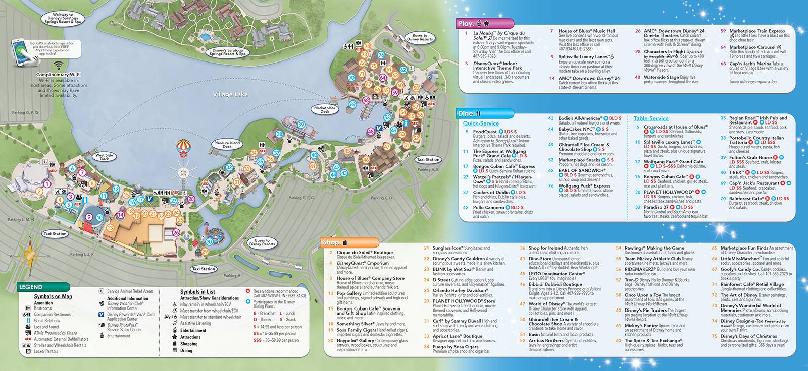 New 2013 Downtown Disney Guidemap Page 2