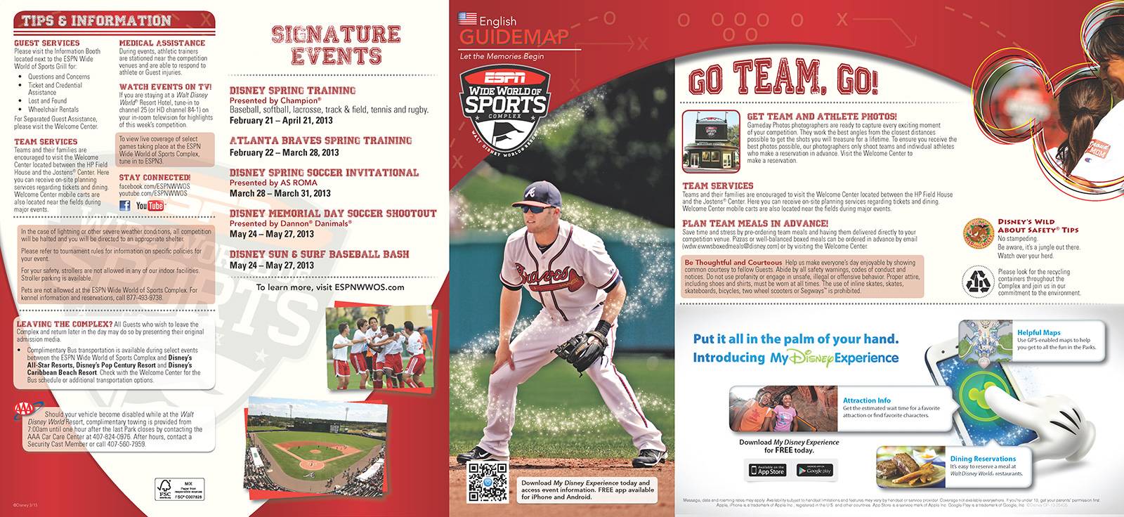 New 2013 ESPN World of Sports Guidemap Page 1