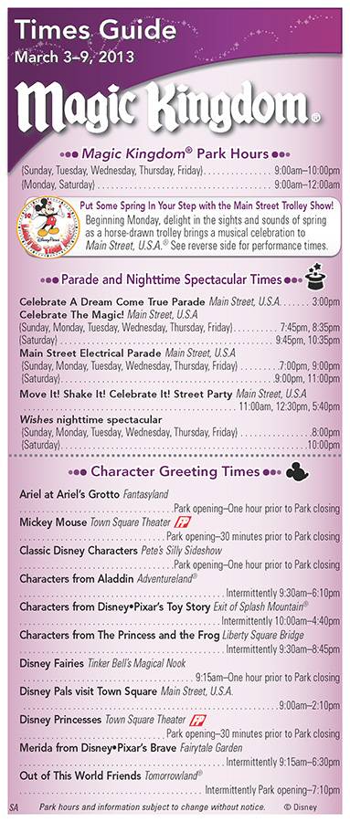 New 2013 Times Guide Page 1