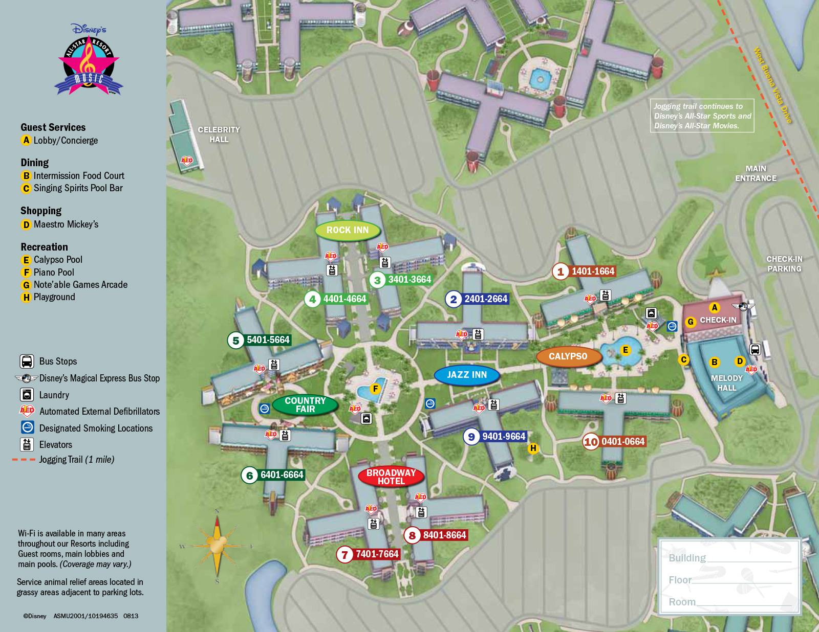 All Star Resort Map New Look 2013 Resort Hotel Maps - Photo 2 Of 37