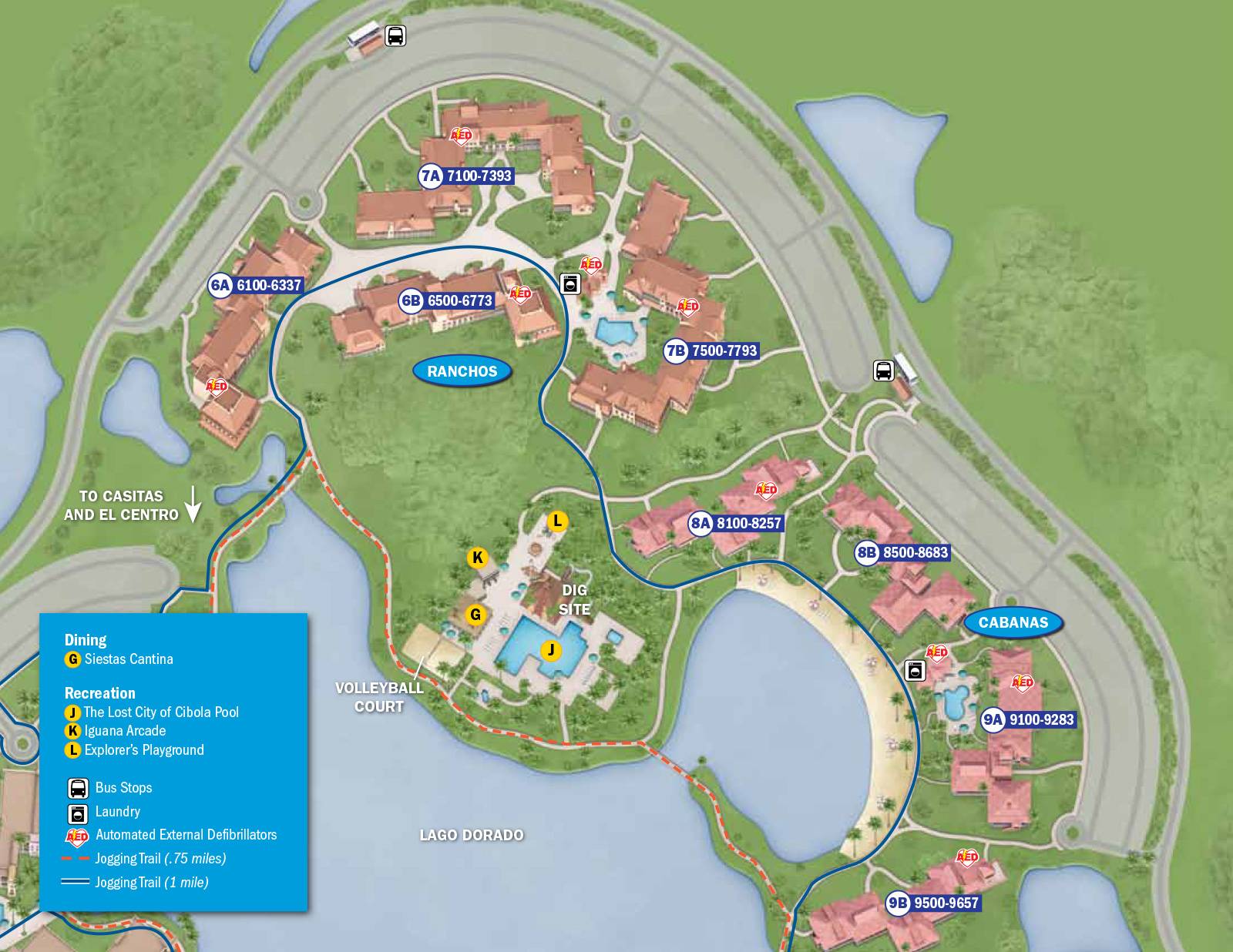 New 2013 Coronado Springs Resort map - Cabanas and Ranchos