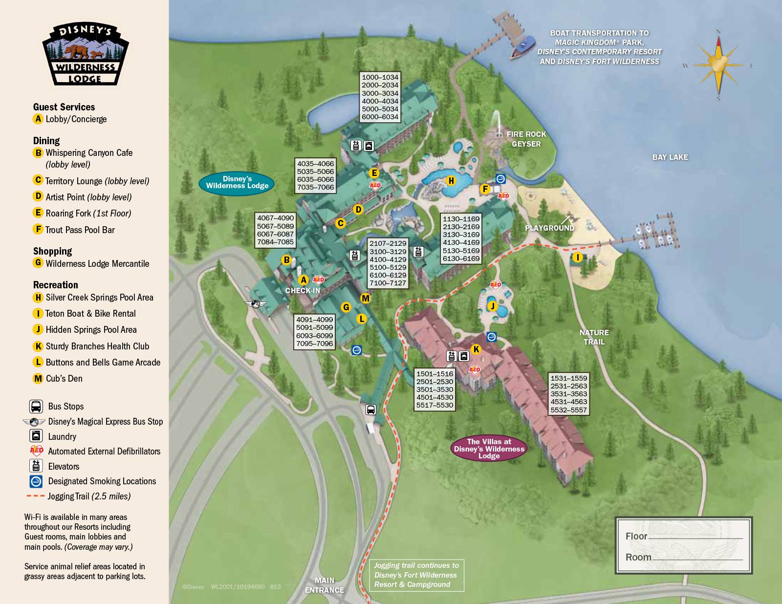 New 2013 Wilderness Lodge map