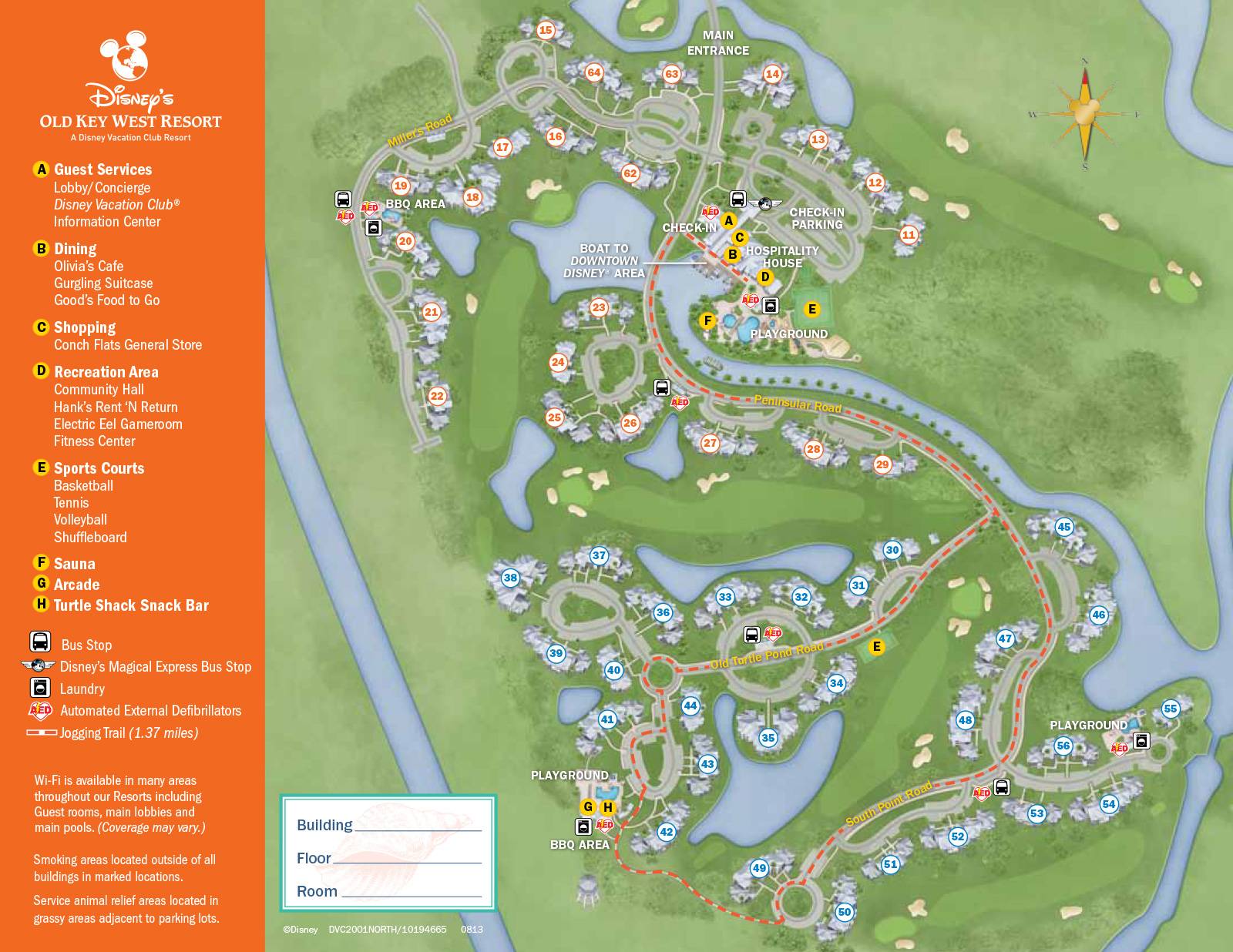 New 2013 Old Key West Resort map