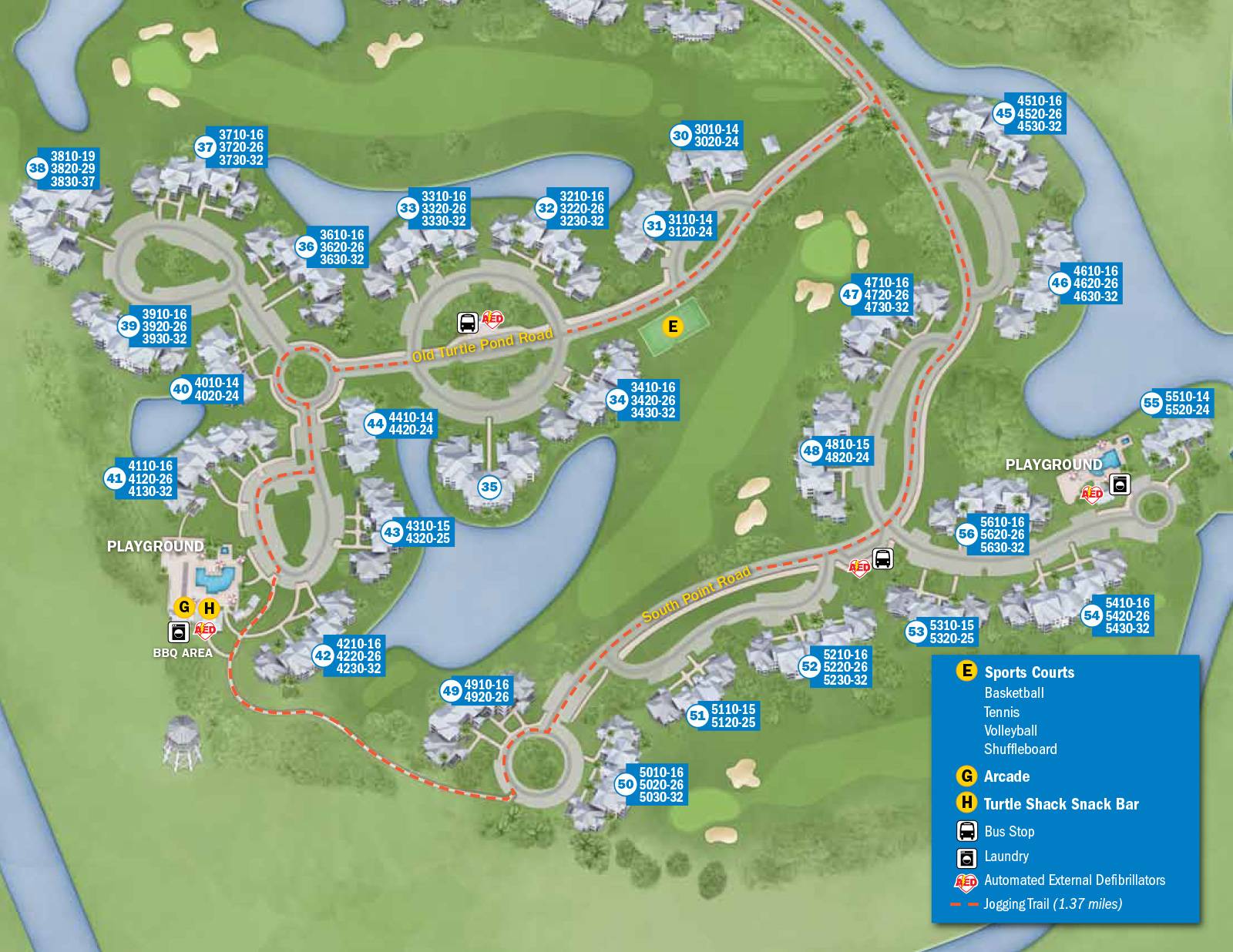New 2013 Old Key West Resort map
