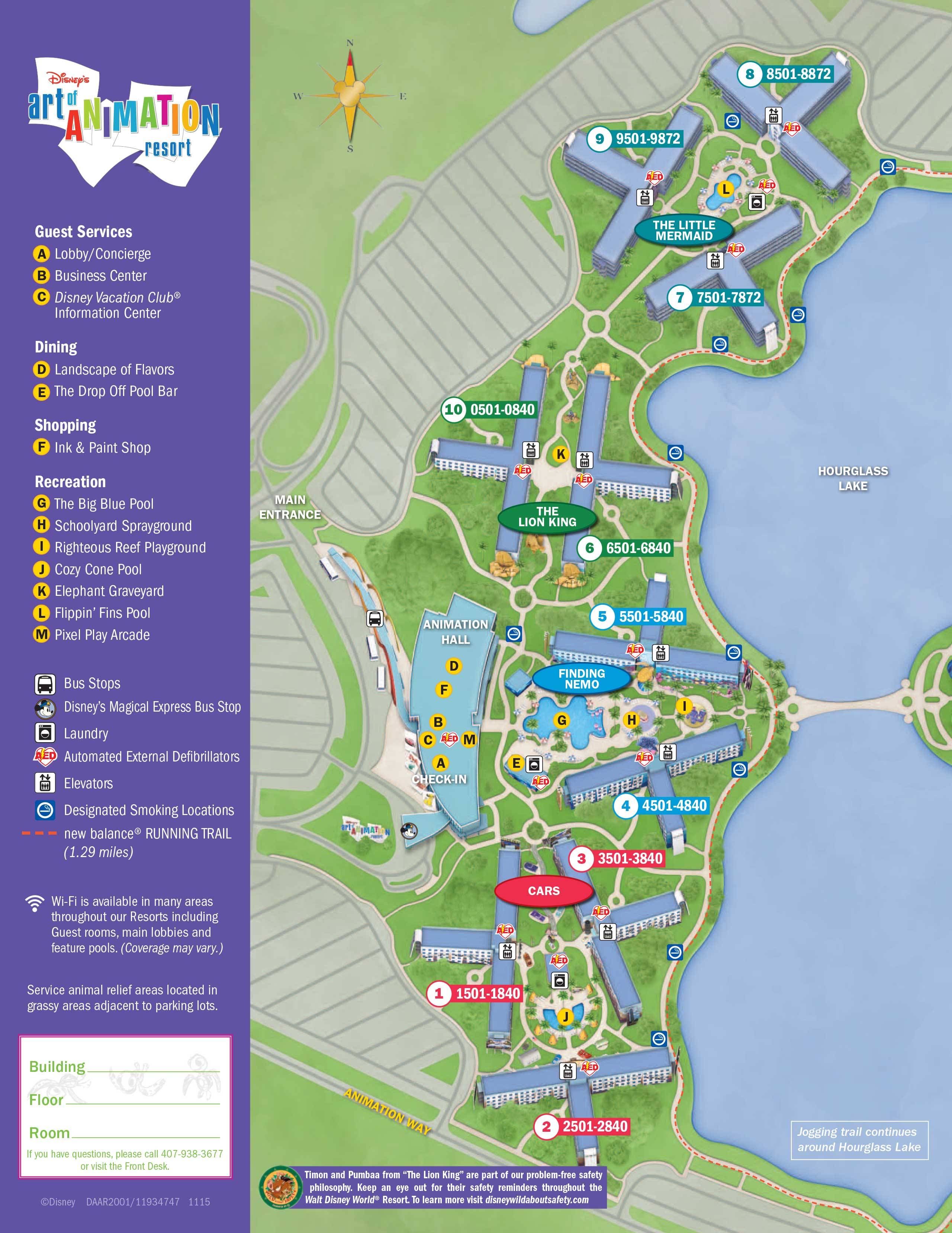 April 2017 Walt Disney World Resort Hotel Maps