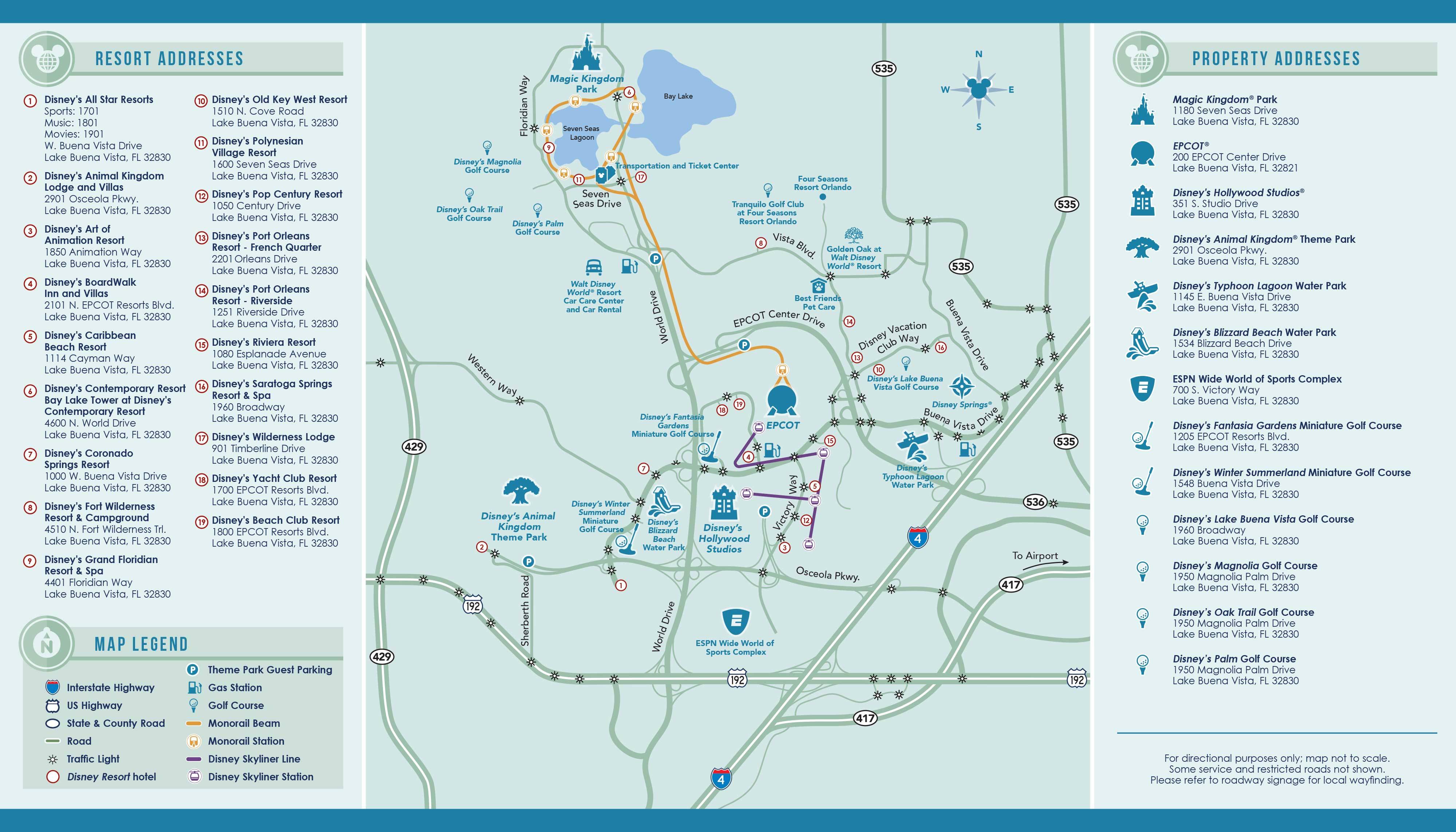 Walt Disney World Property Map September Photo 1 Of 1