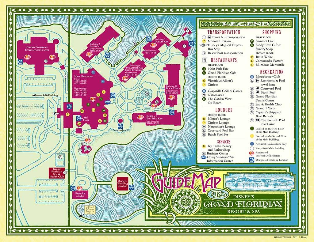 Disney's Grand Floridian Resort & Spa map
