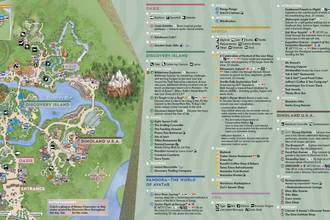 Walt Disney World 50th Anniversary Theme Park Maps October 21 Walt Disney World 50th Anniversary Theme Park Maps October 21
