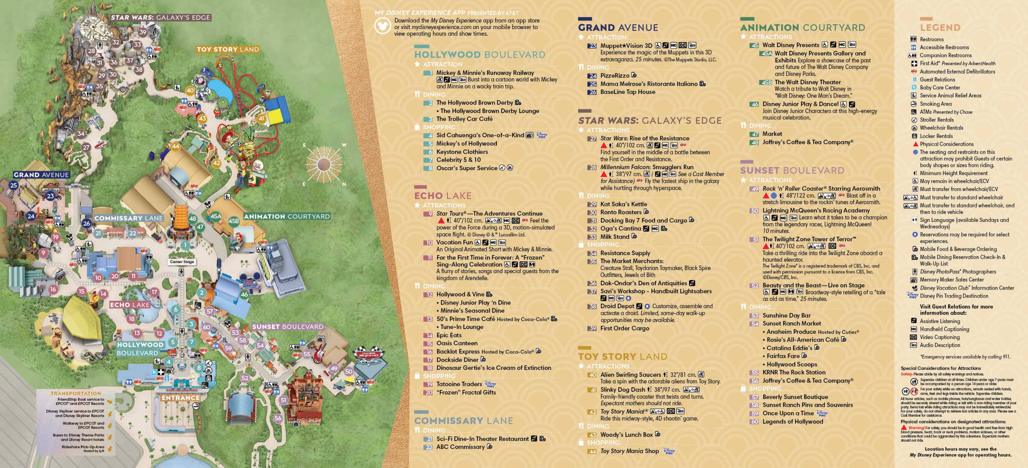 Walt Disney World 50th anniversary theme park maps - October 2021