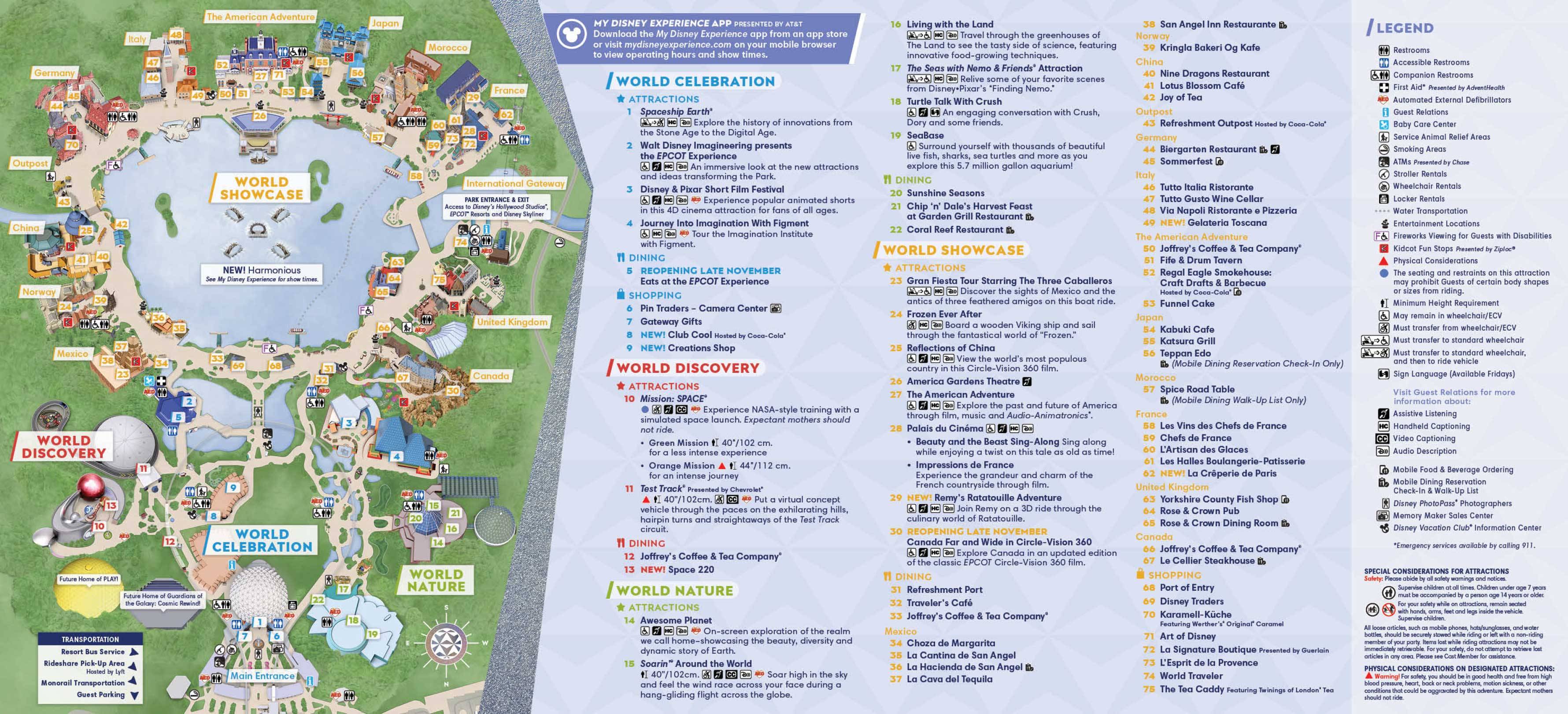 Walt Disney World 50th Anniversary Theme Park Maps October 21 Photo 6 Of 8