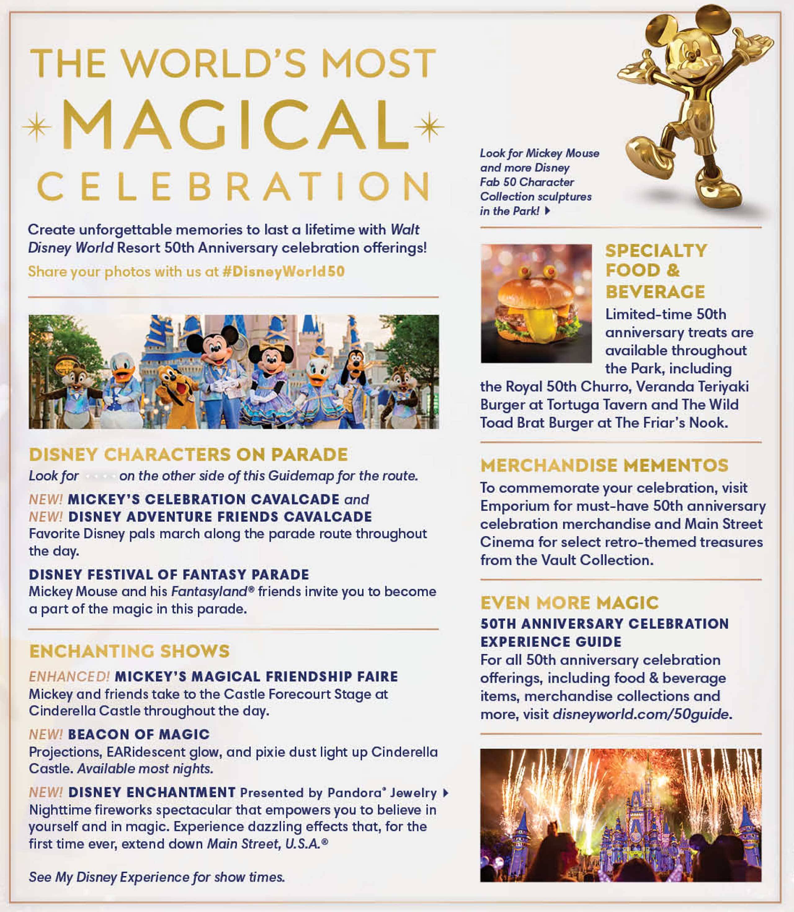 New Magic Kingdom guide map includes updated show and parade details