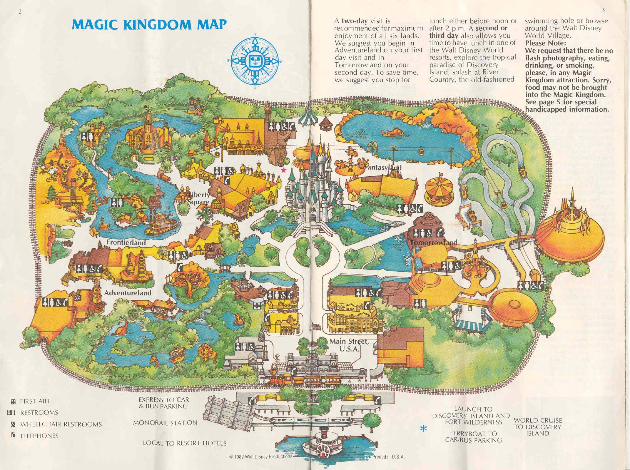 Magic Kingdom Guide Book 1982