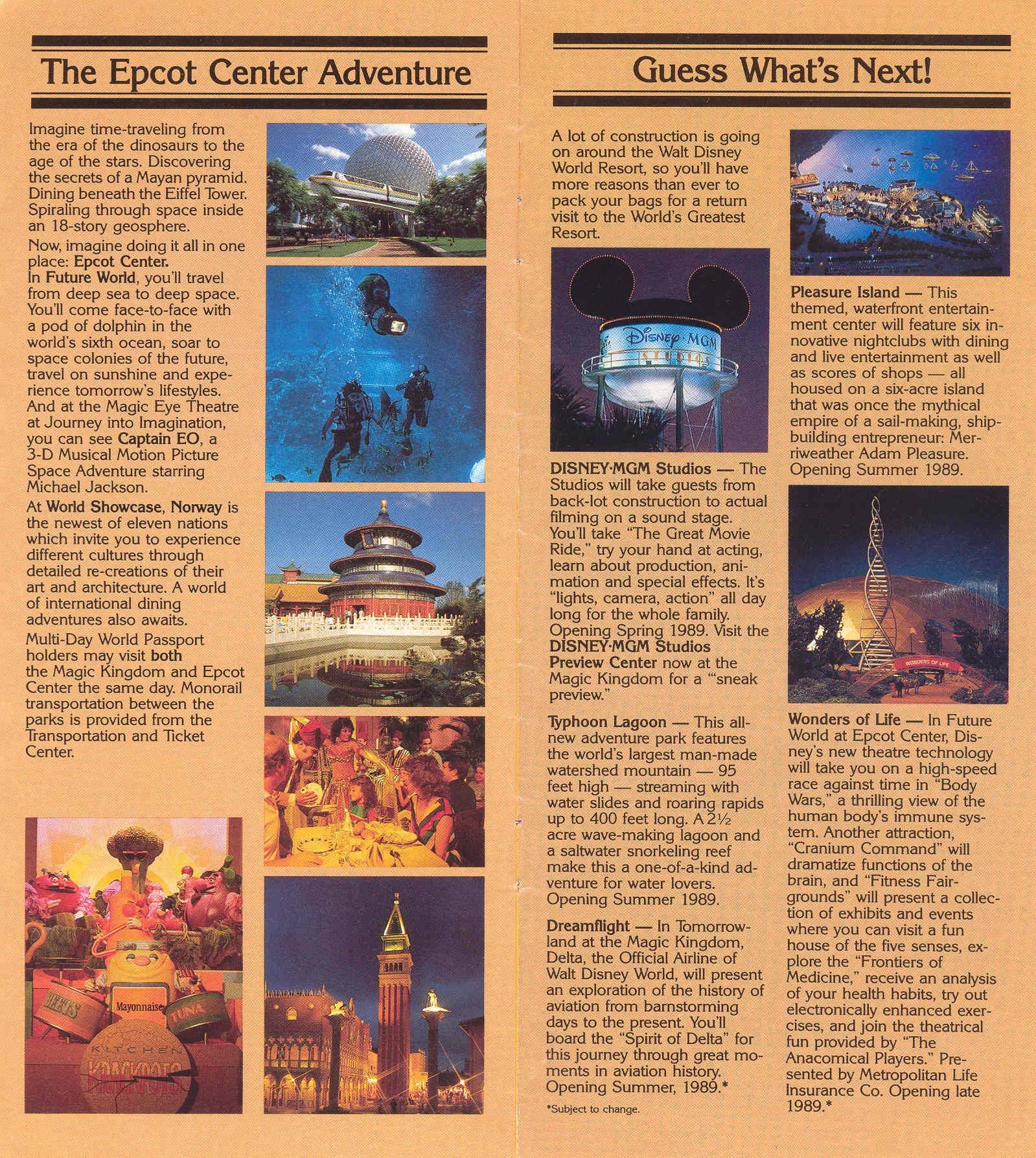 Magic Kingdom Guide Book 1988