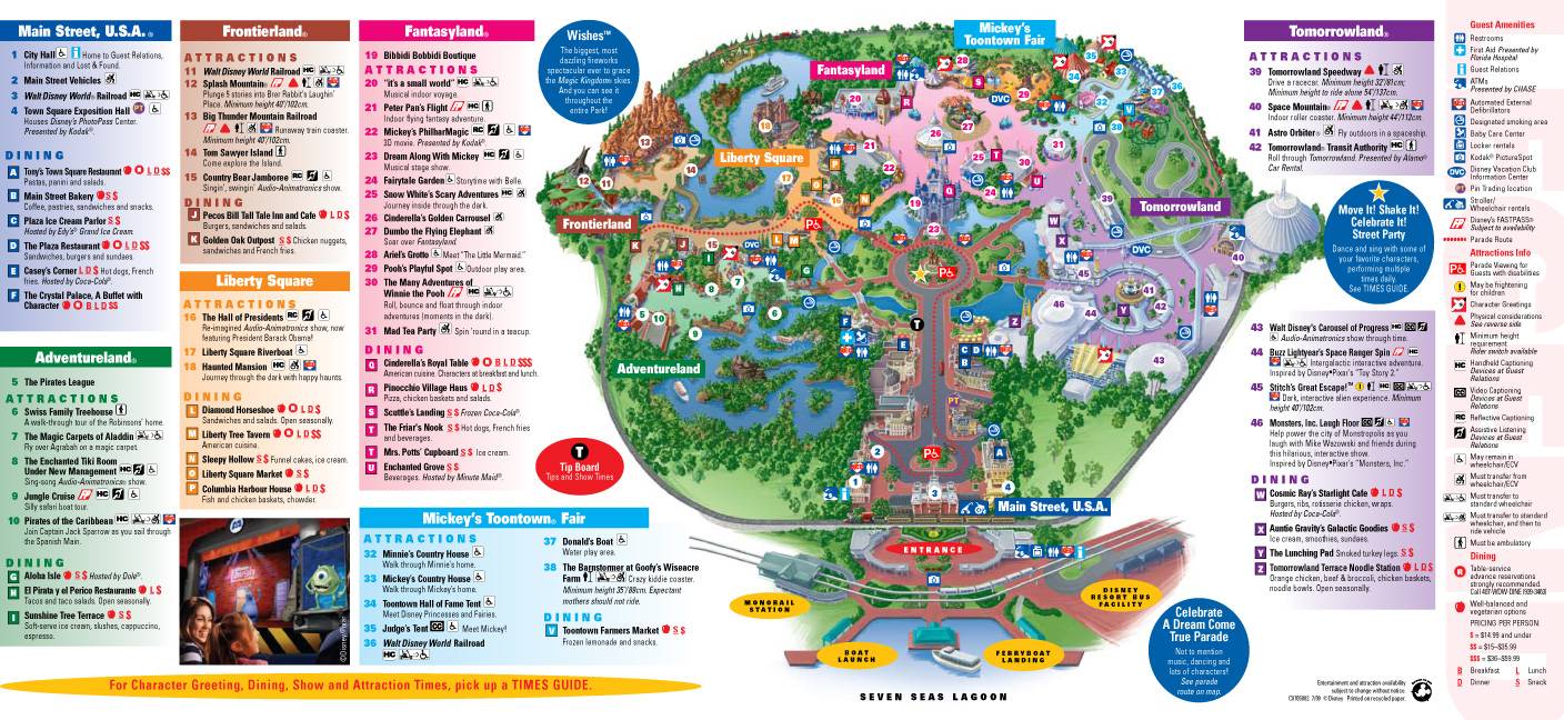 Magic Kingdom map