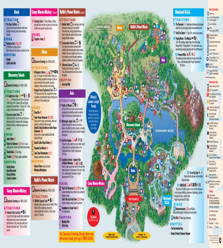 Park Maps 2010 Animal Kingdom Map 2022 Printable