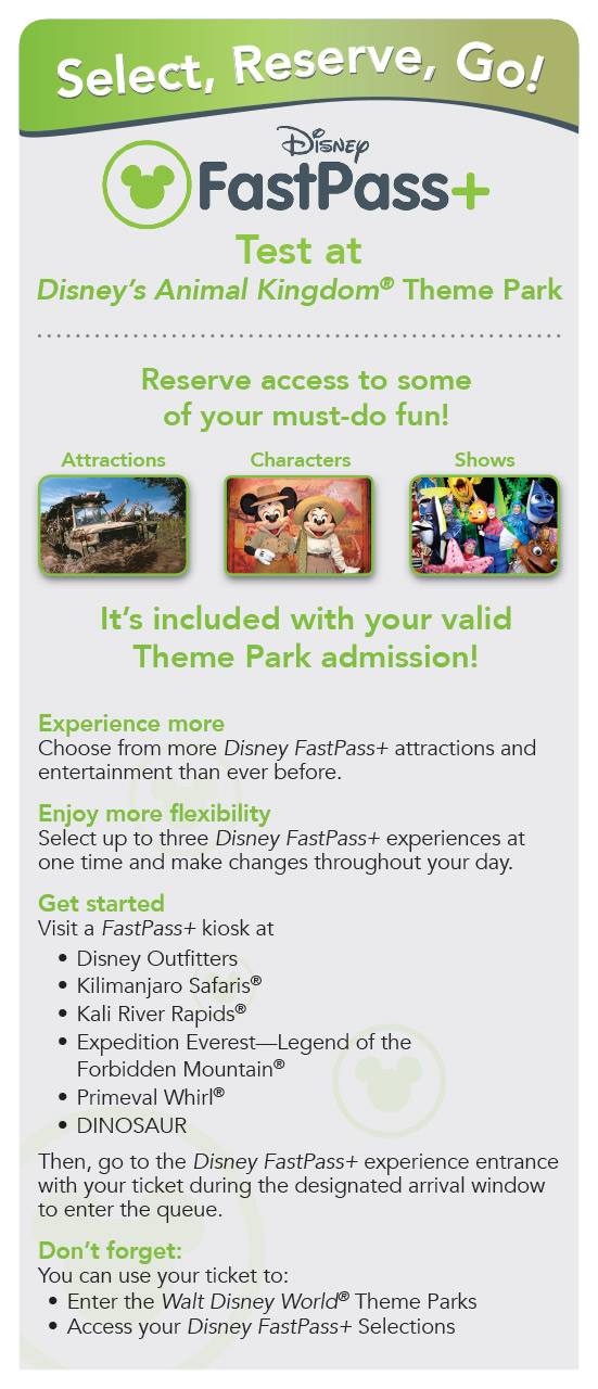 FastPass+ flyer for non-resort guests